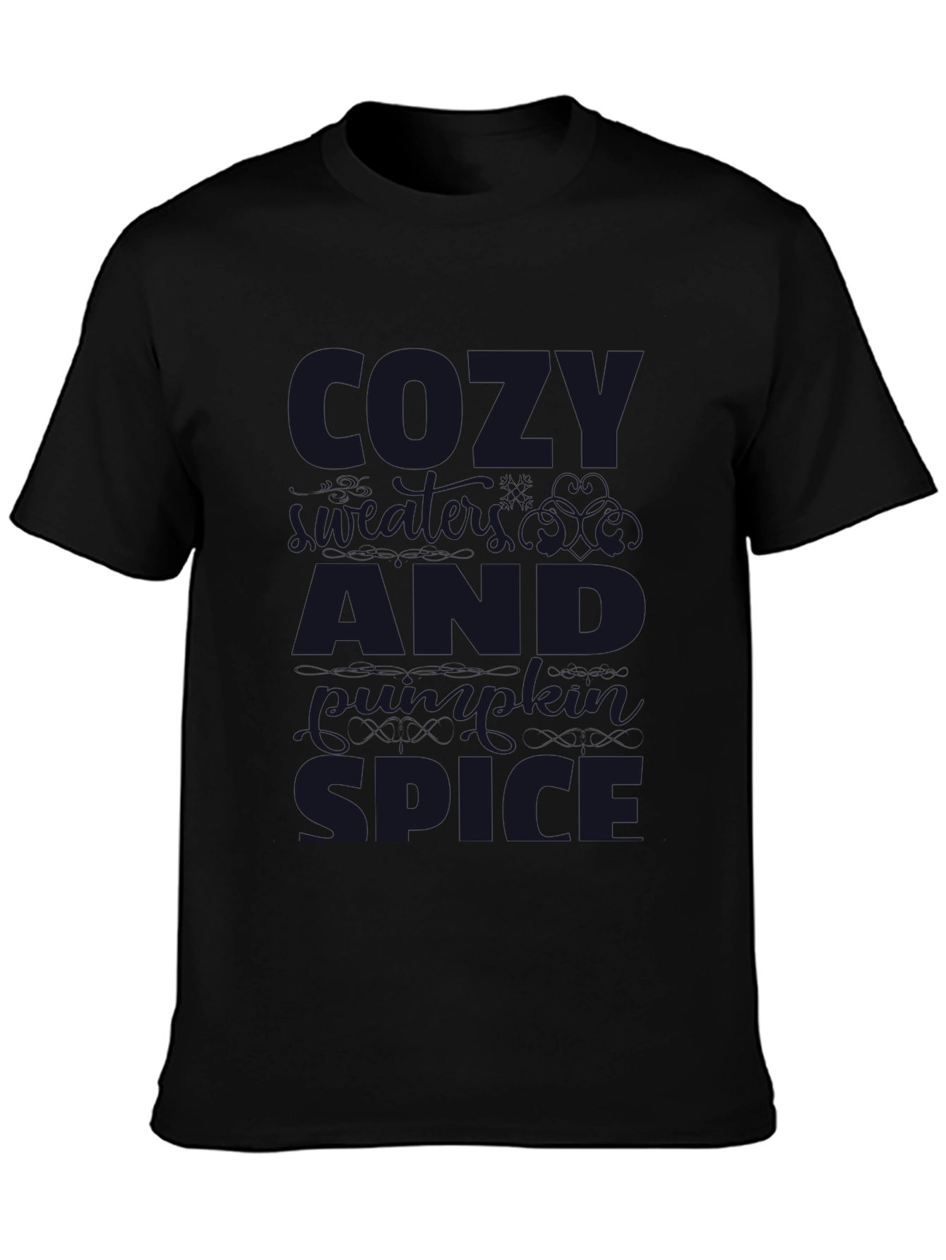 Camiseta Negra Cozy Vibes