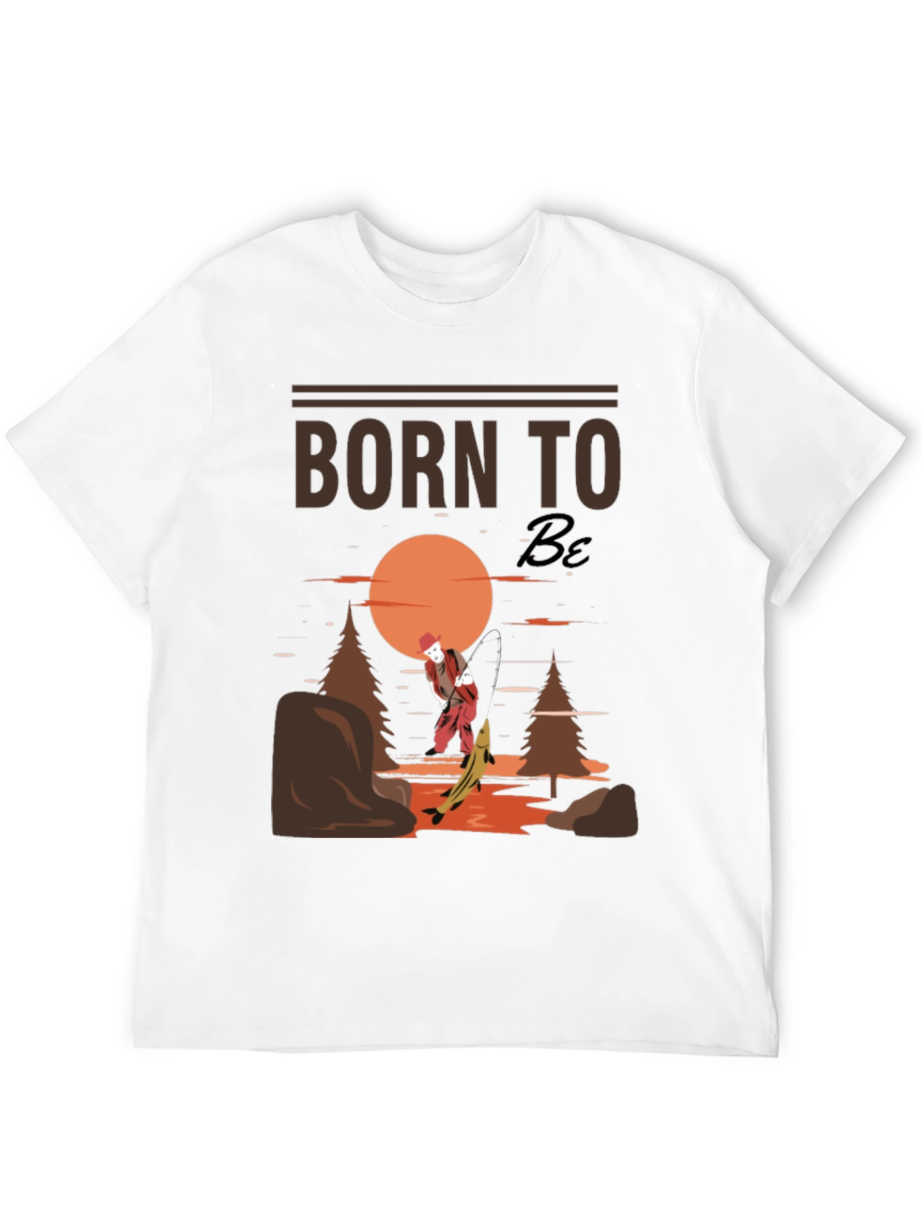 Camiseta Negra Born to Be Pesca