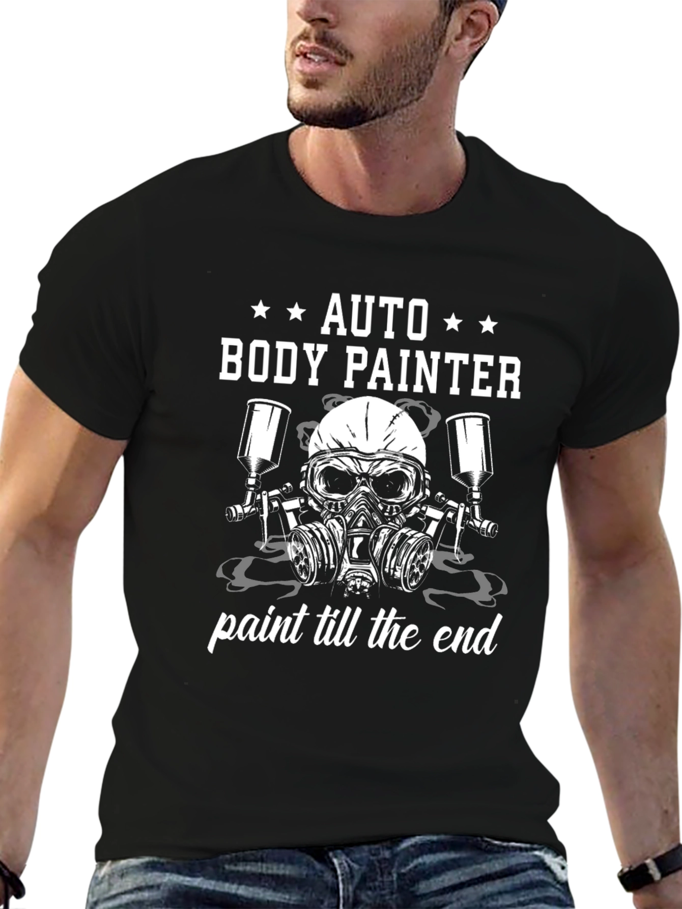 Camiseta Negra Auto Body Painter