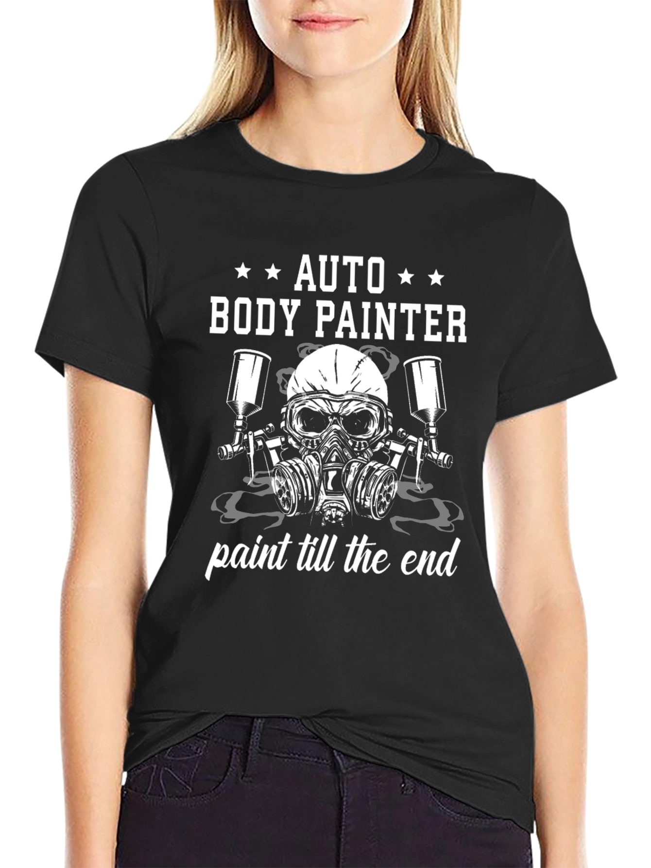 Camiseta Negra Auto Body Painter