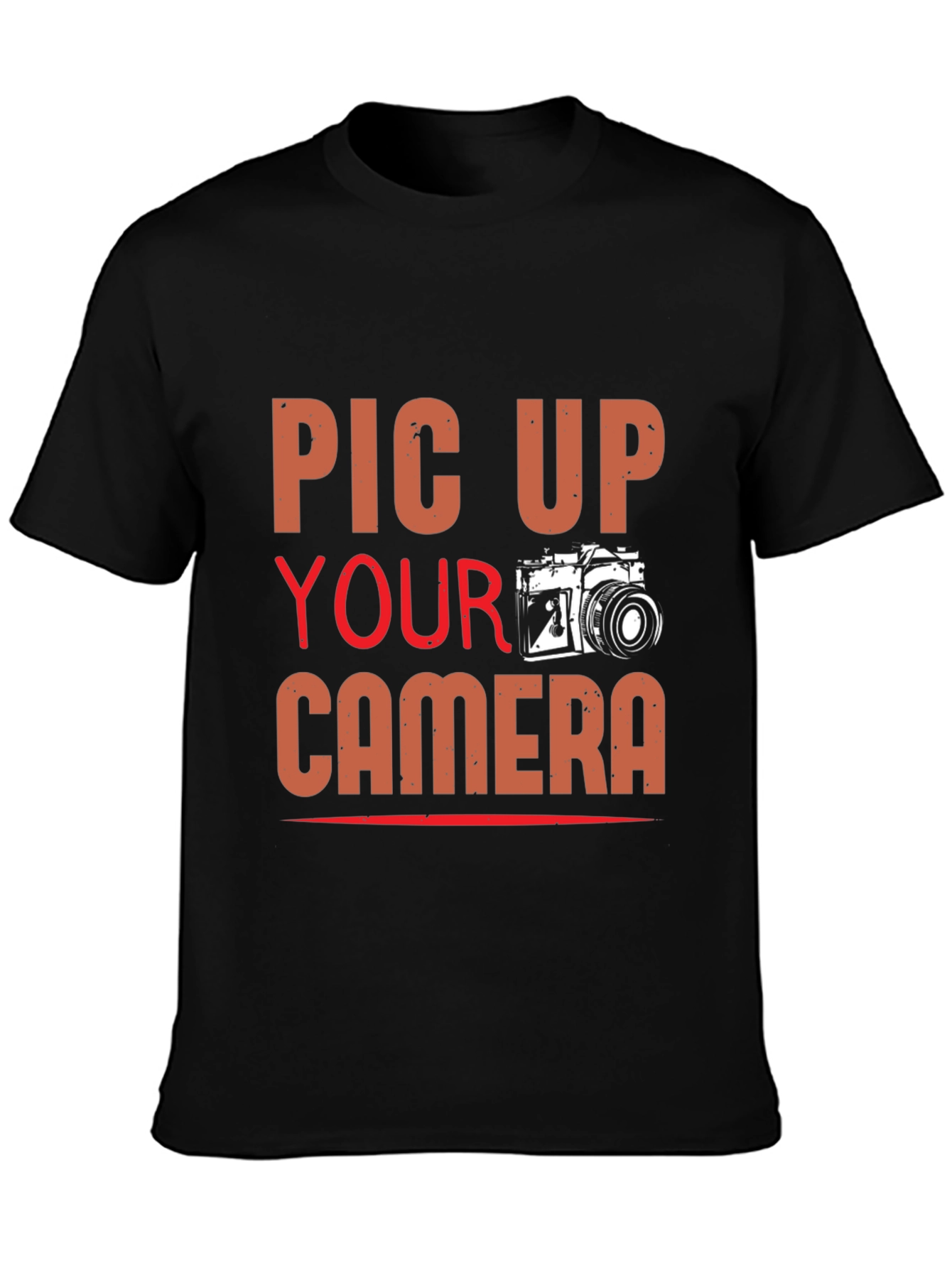 Camiseta Negra con Diseño Fotográfico