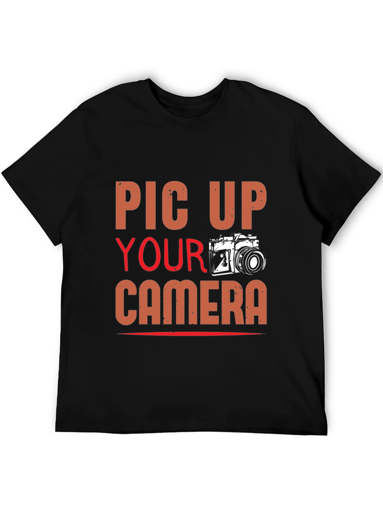 Camiseta Negra con Diseño Fotográfico