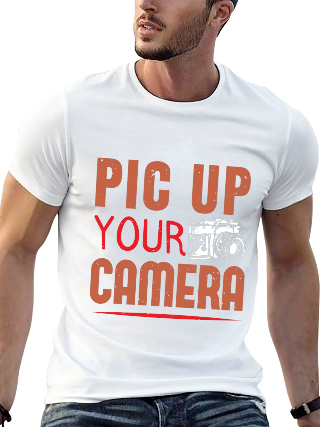 Camiseta Negra con Diseño Fotográfico