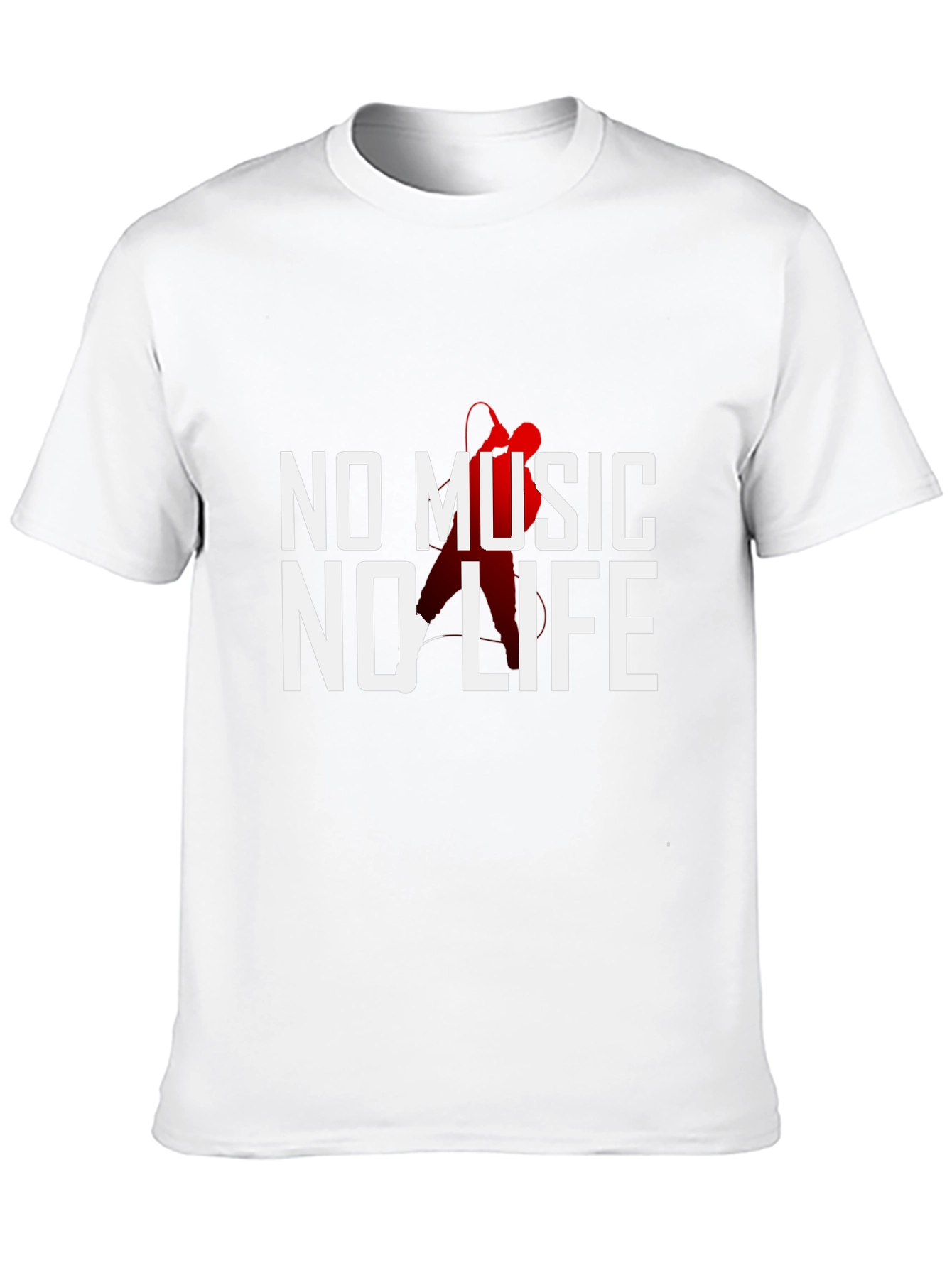 Camiseta Negra Sin Música No Hay Vida