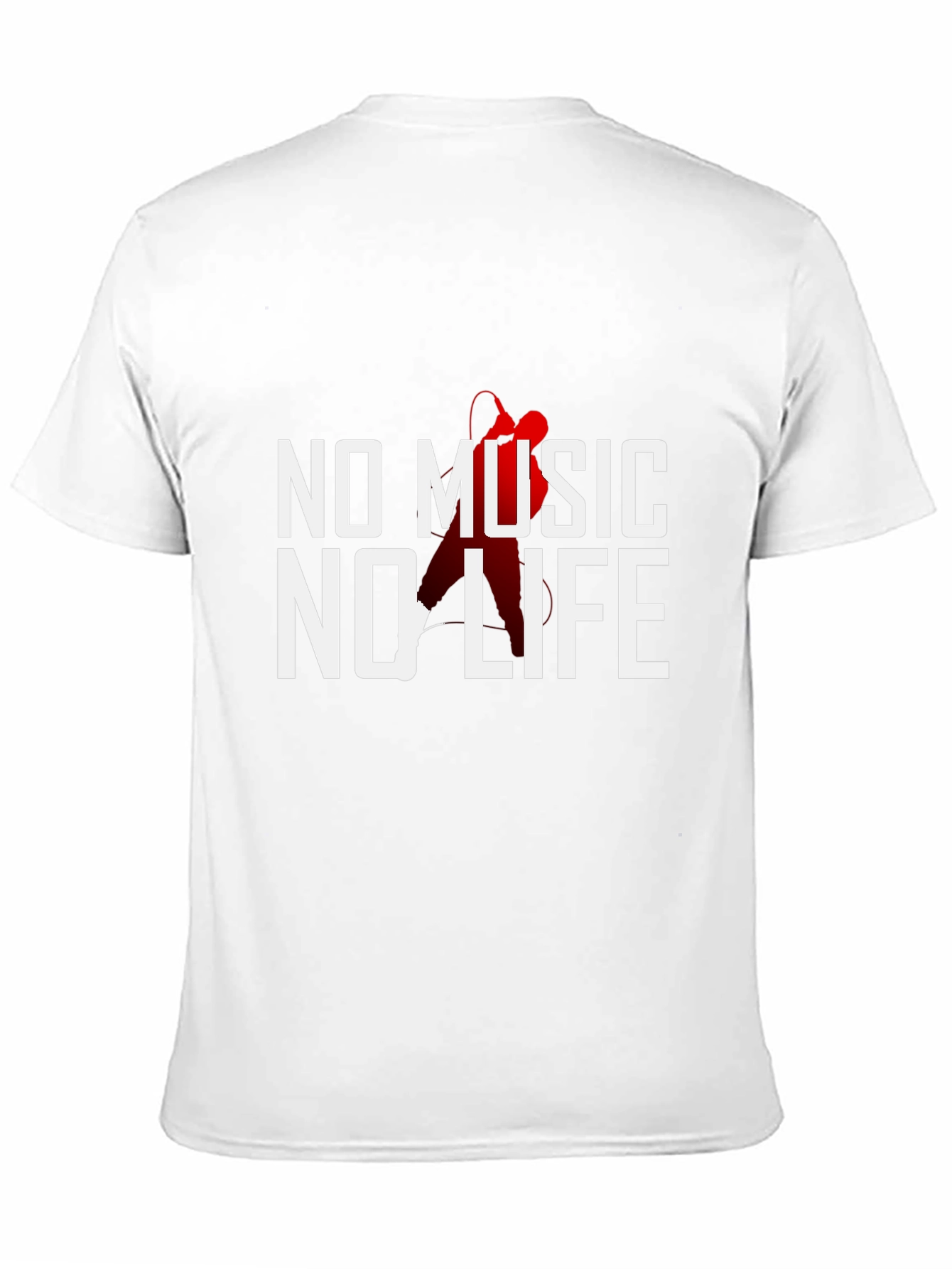 Camiseta Negra Sin Música No Hay Vida