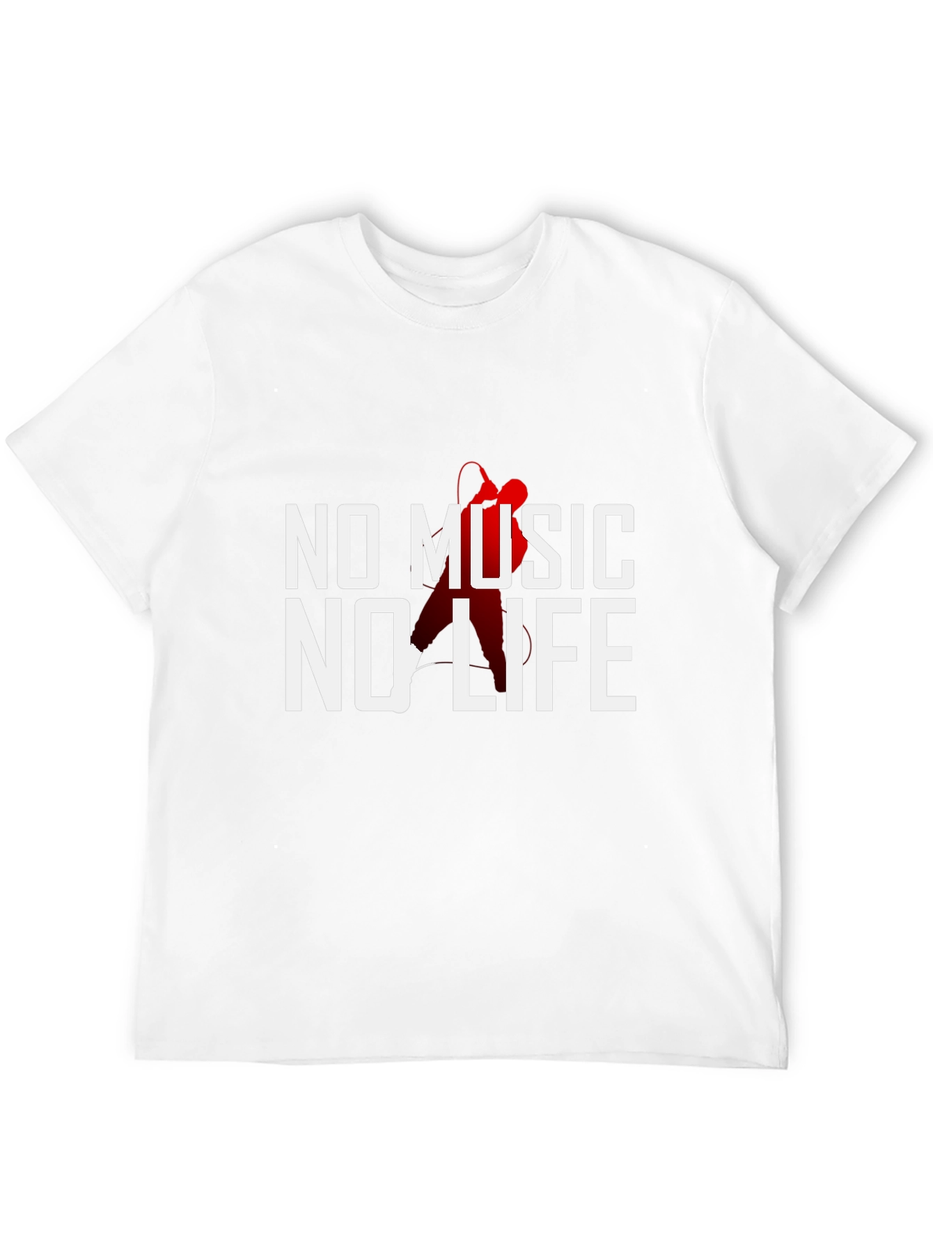 Camiseta Negra Sin Música No Hay Vida