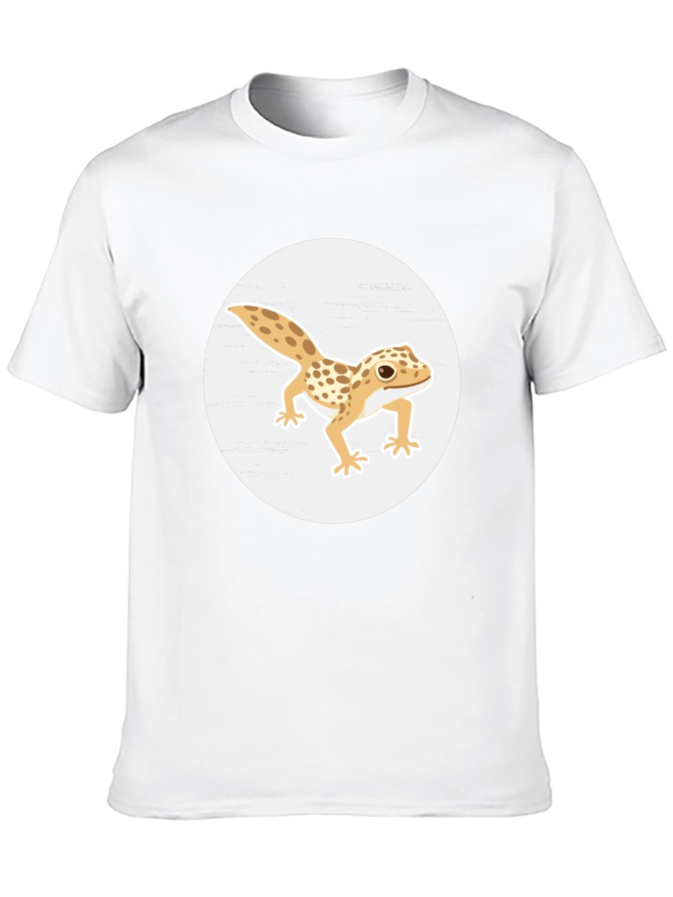 Camiseta Negra con Diseño de Gecko