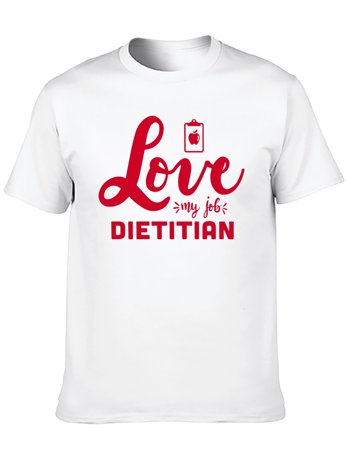 Camiseta Negra Amo mi trabajo de dietista