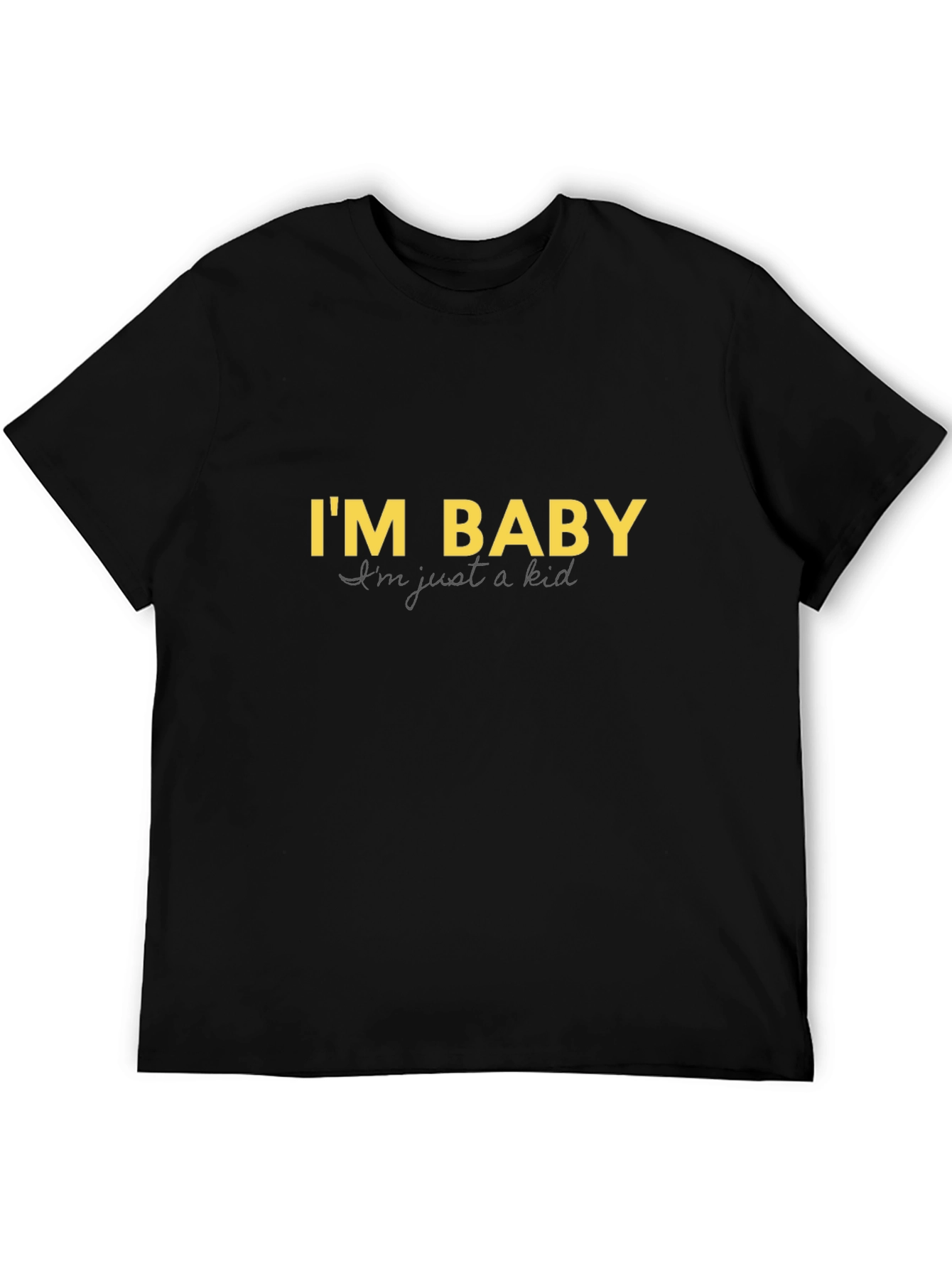 Camiseta Negra Im Baby - Diseño Divertido