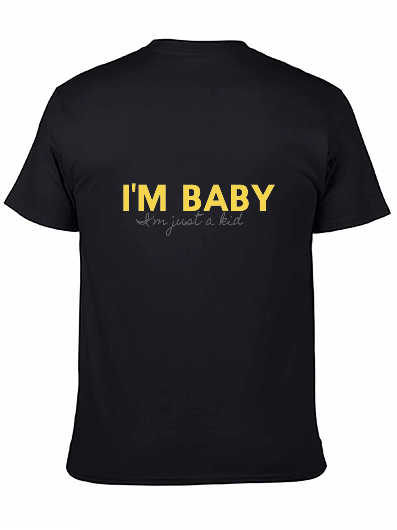 Camiseta Negra Im Baby - Diseño Divertido