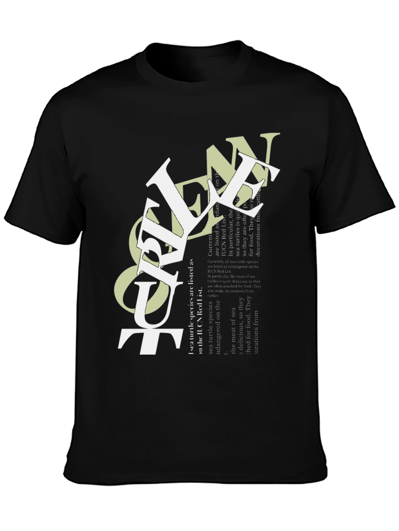 Camiseta Negra con Diseño Ocean Out