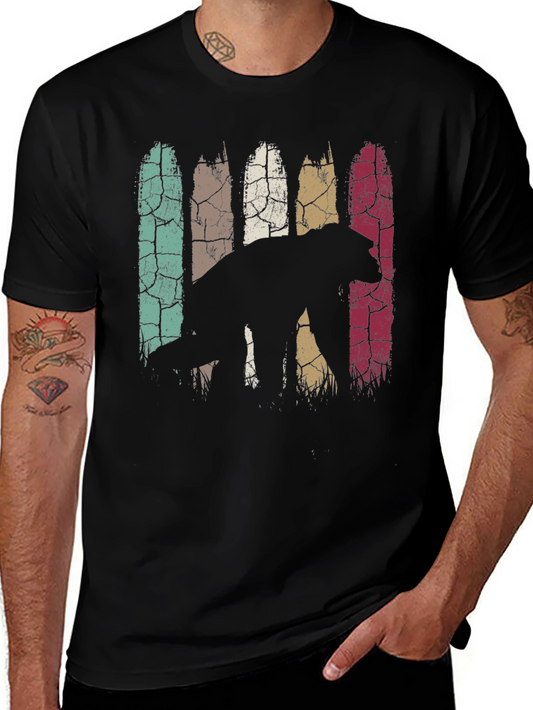 Camiseta Hombre Oso Vintage Diseño Original