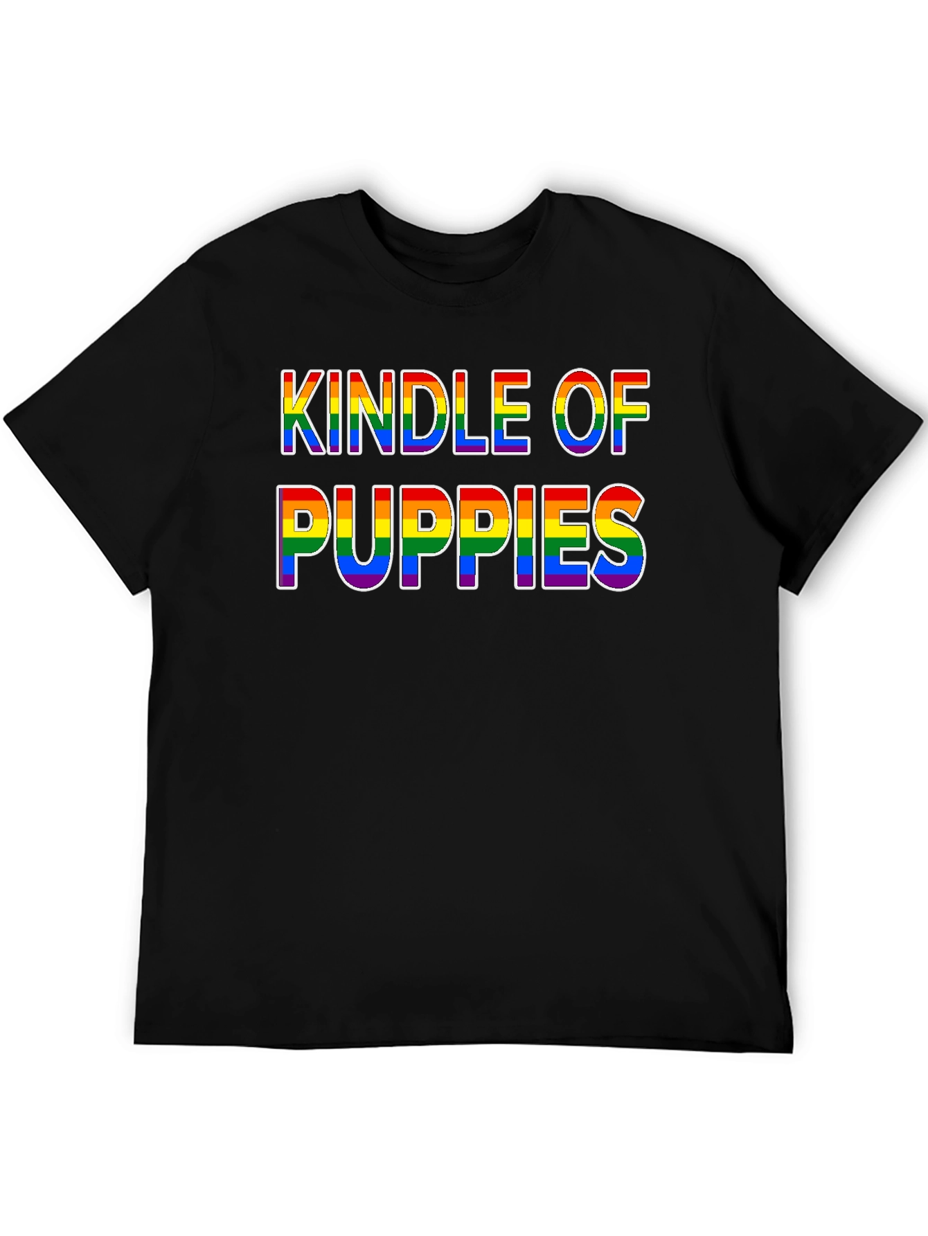Camiseta Negra Kindle of Puppies LGBT