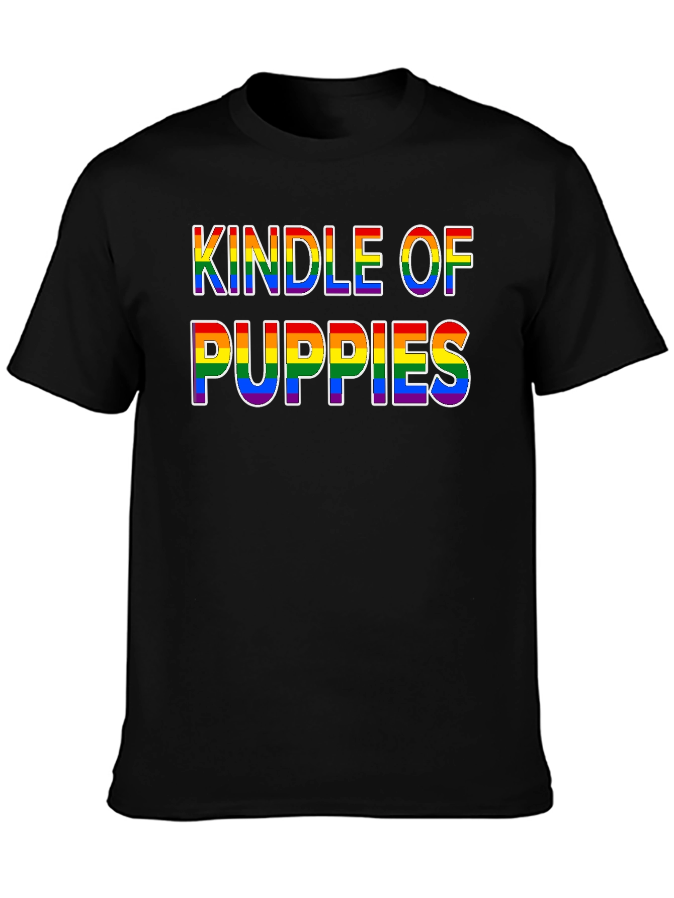 Camiseta Negra Kindle of Puppies LGBT