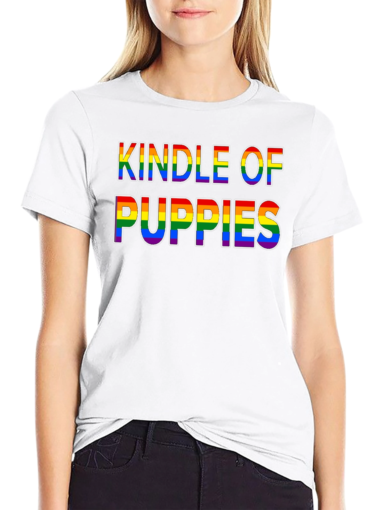 Camiseta Negra Kindle of Puppies LGBT