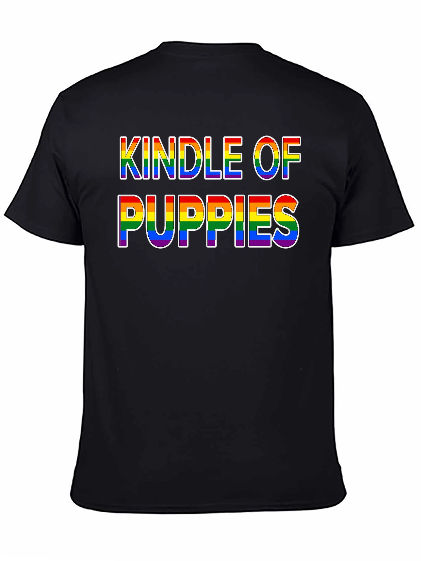 Camiseta Negra Kindle of Puppies LGBT