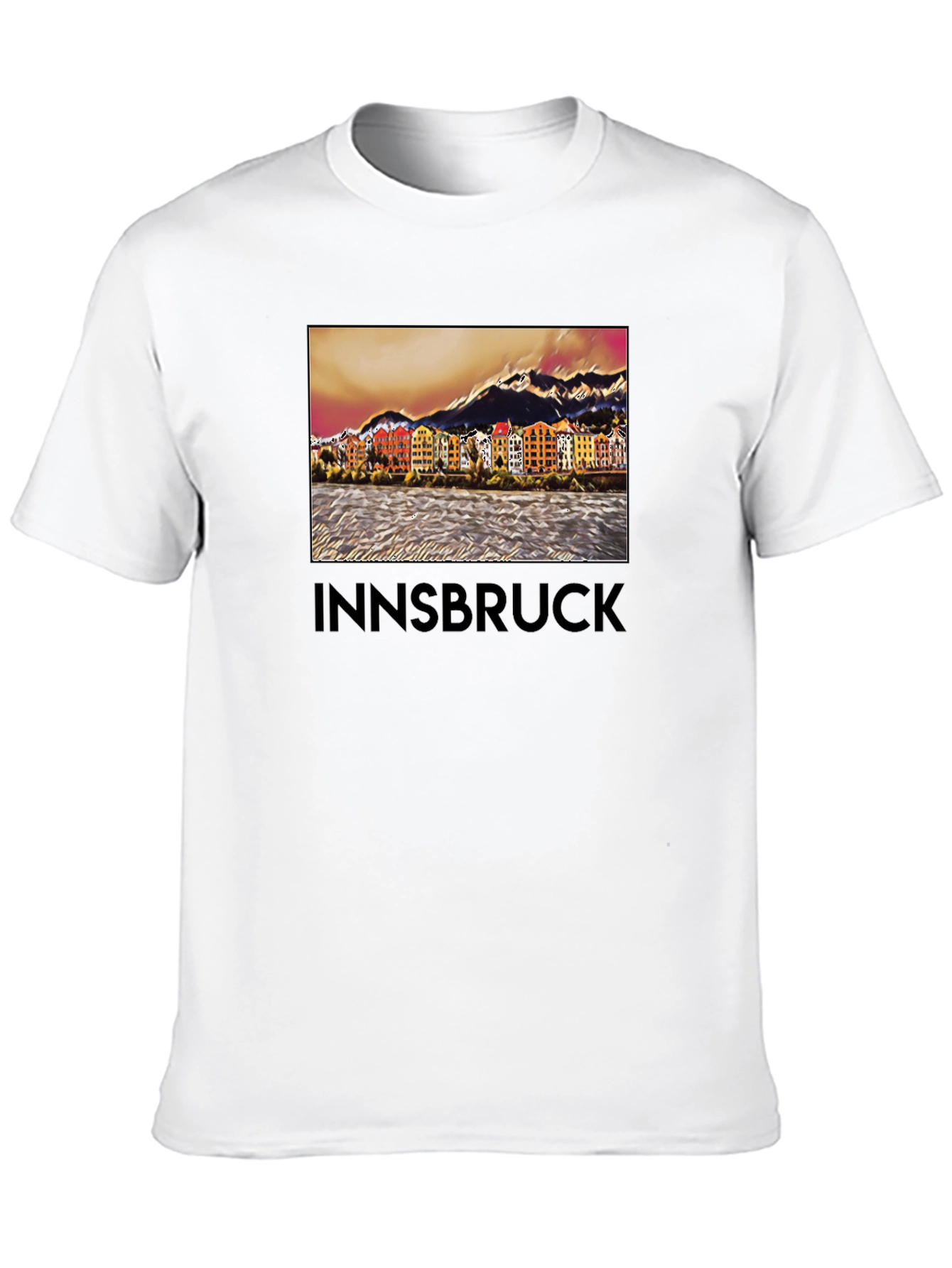 Camiseta Innsbruck Austria Vista Ciudad Diseño Único