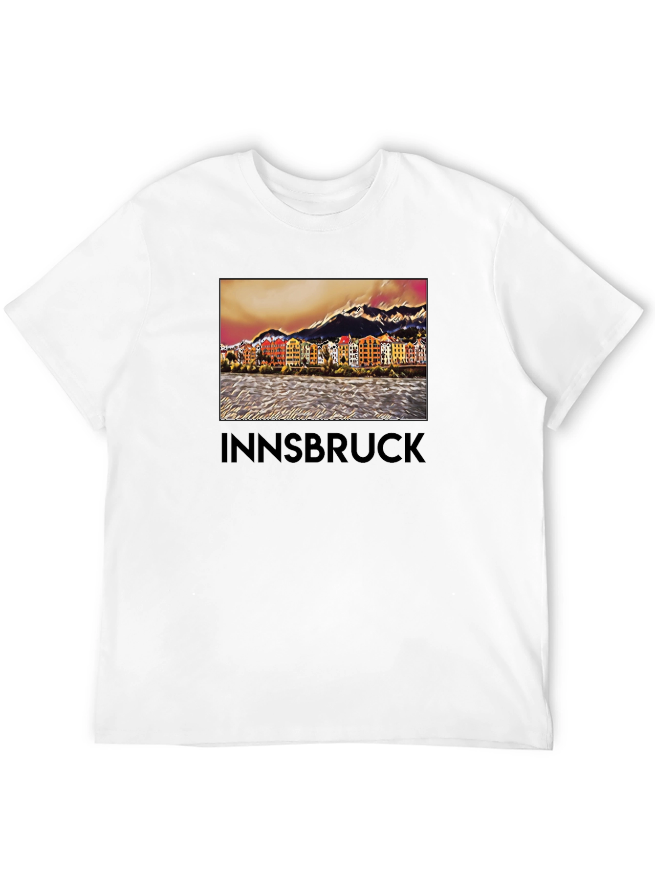 Camiseta Innsbruck Austria Vista Ciudad Diseño Único