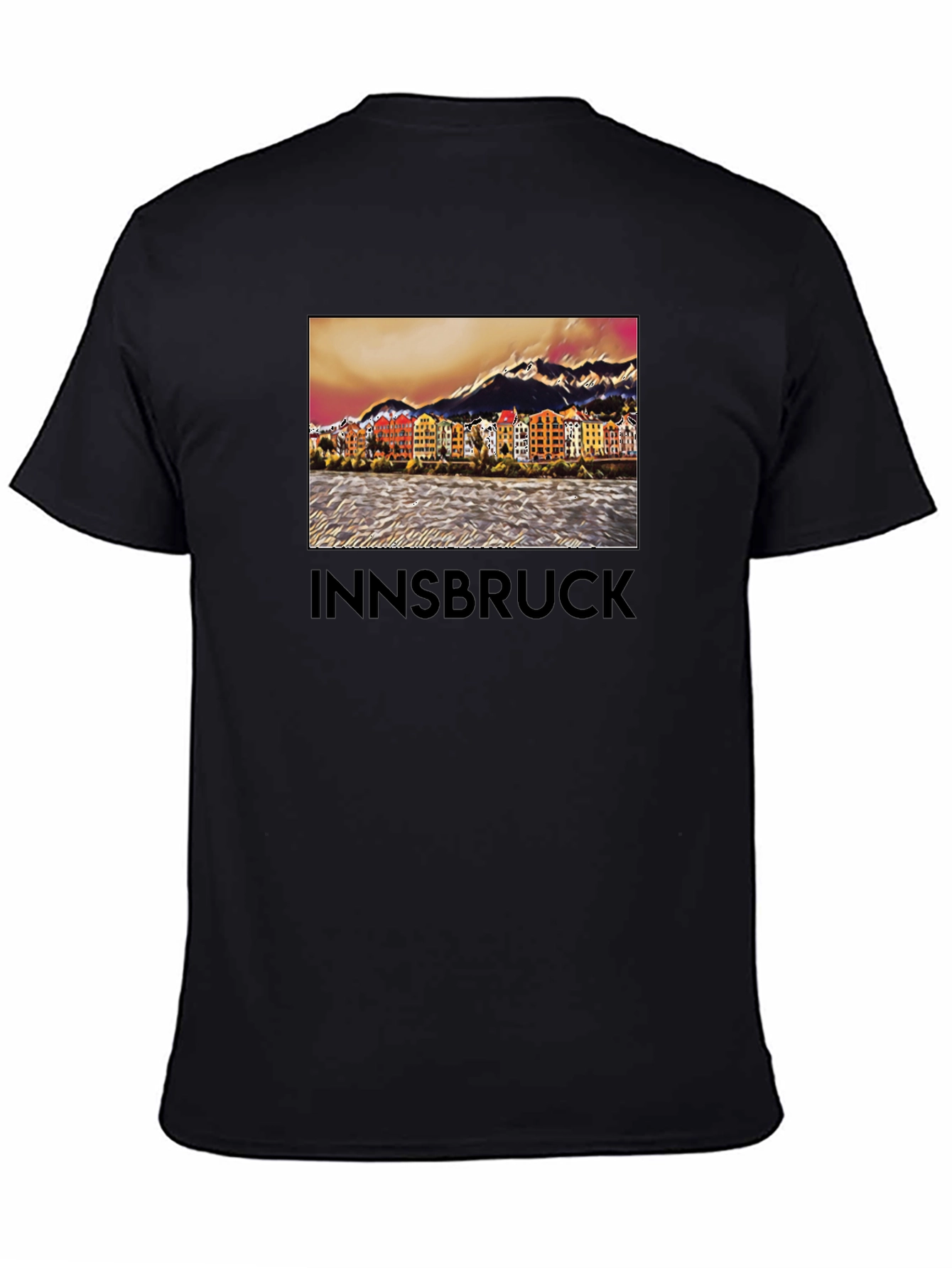 Camiseta Innsbruck Austria Vista Ciudad Diseño Único
