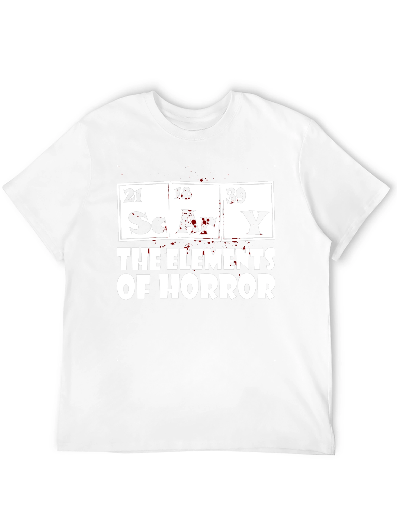 Camiseta Negra Elementos del Horror para Hombre