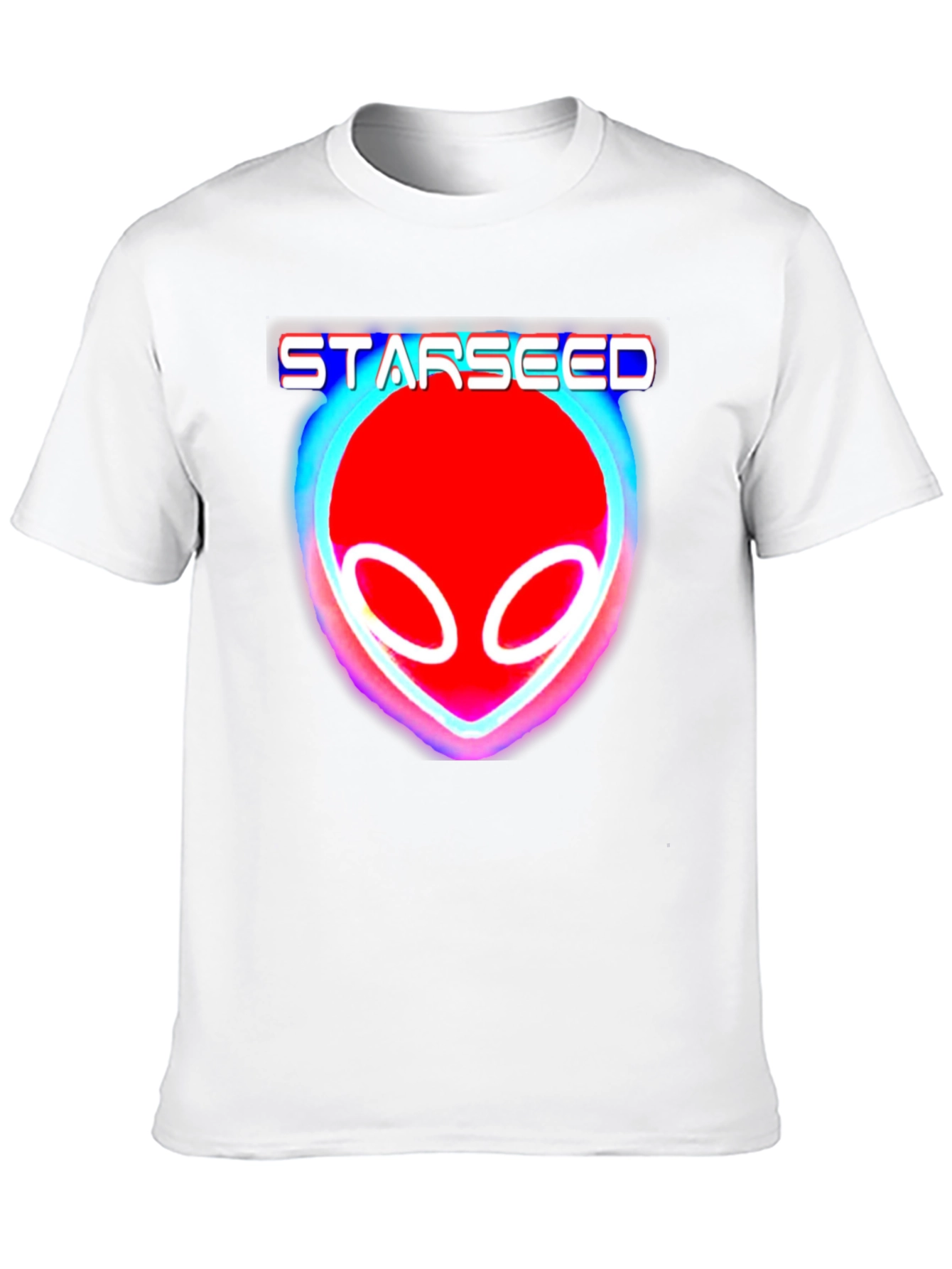 Camiseta Negra Starseed Alienígena Neón Unisex