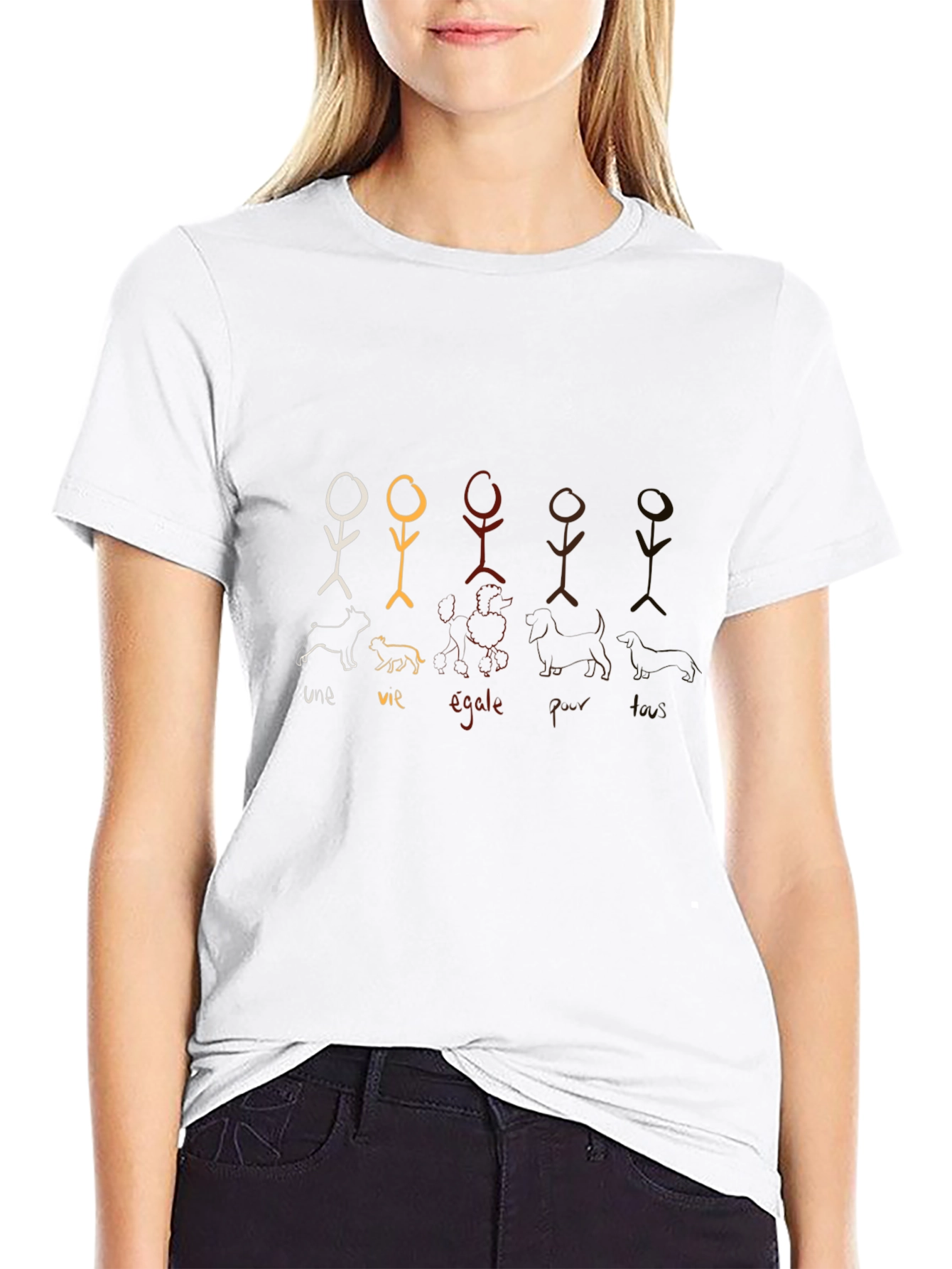 Camiseta Negra Evolución Canina
