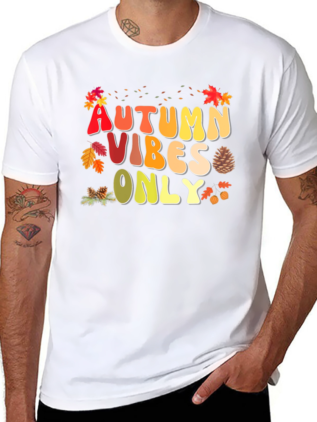 Camiseta Autumn Vibes Only - Estilo Otoñal