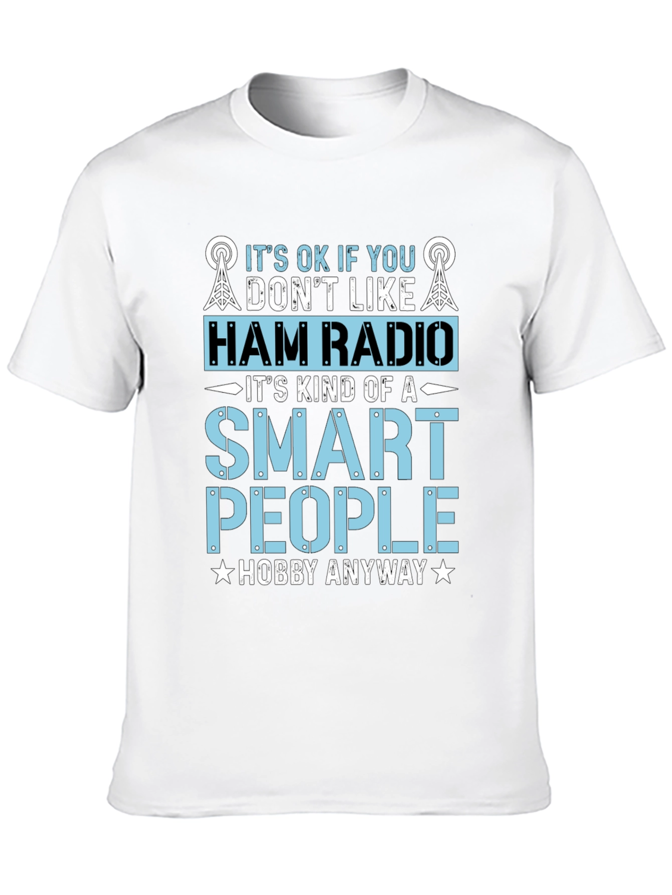 Camiseta Negra Radioaficionado - Hobby Inteligente