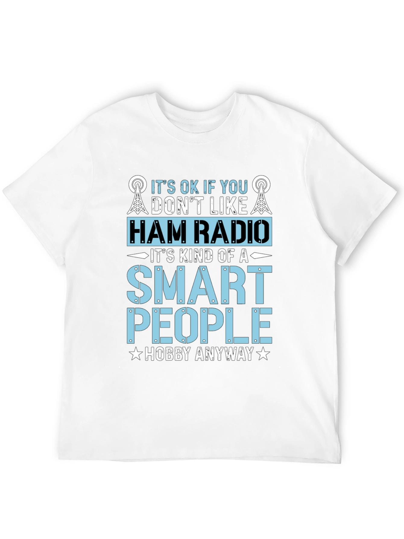 Camiseta Negra Radioaficionado - Hobby Inteligente