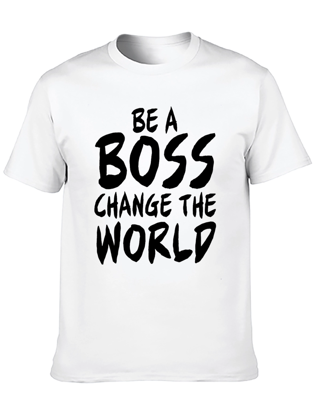 Camiseta Negra Be A Boss Change The World