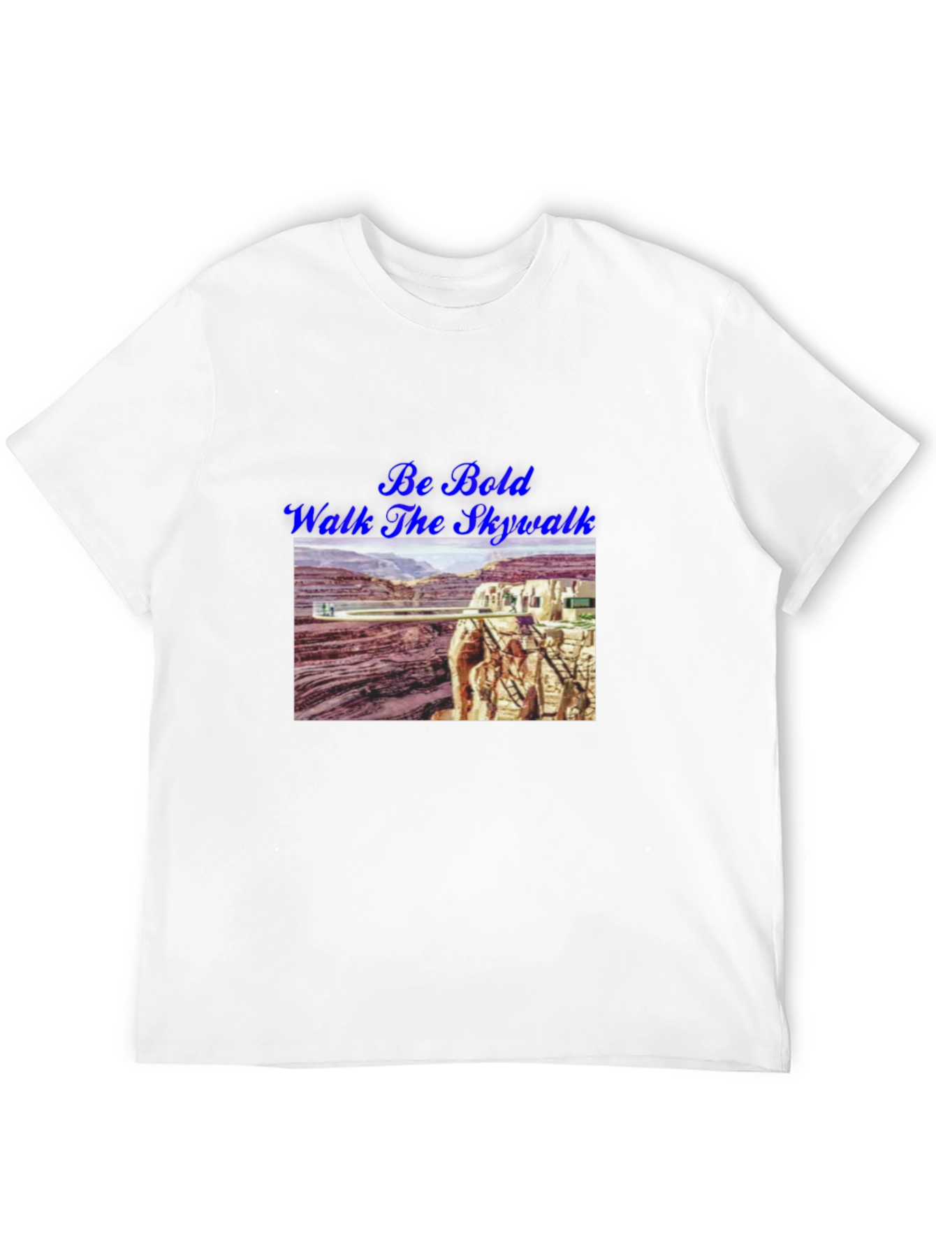 Camiseta Negra Be Bold Walk the Skywalk