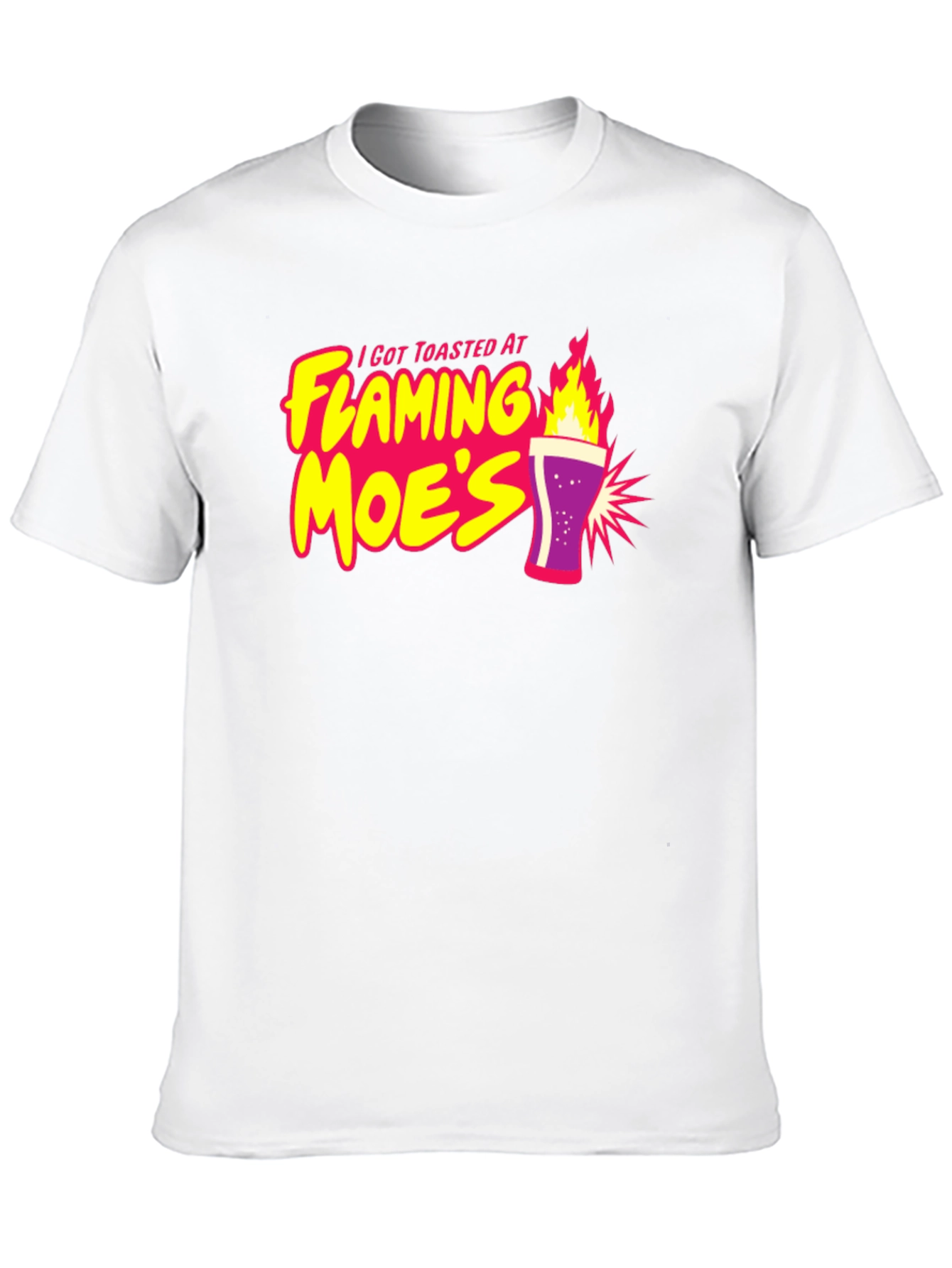 Camiseta Negra con Diseño Flaming Moes