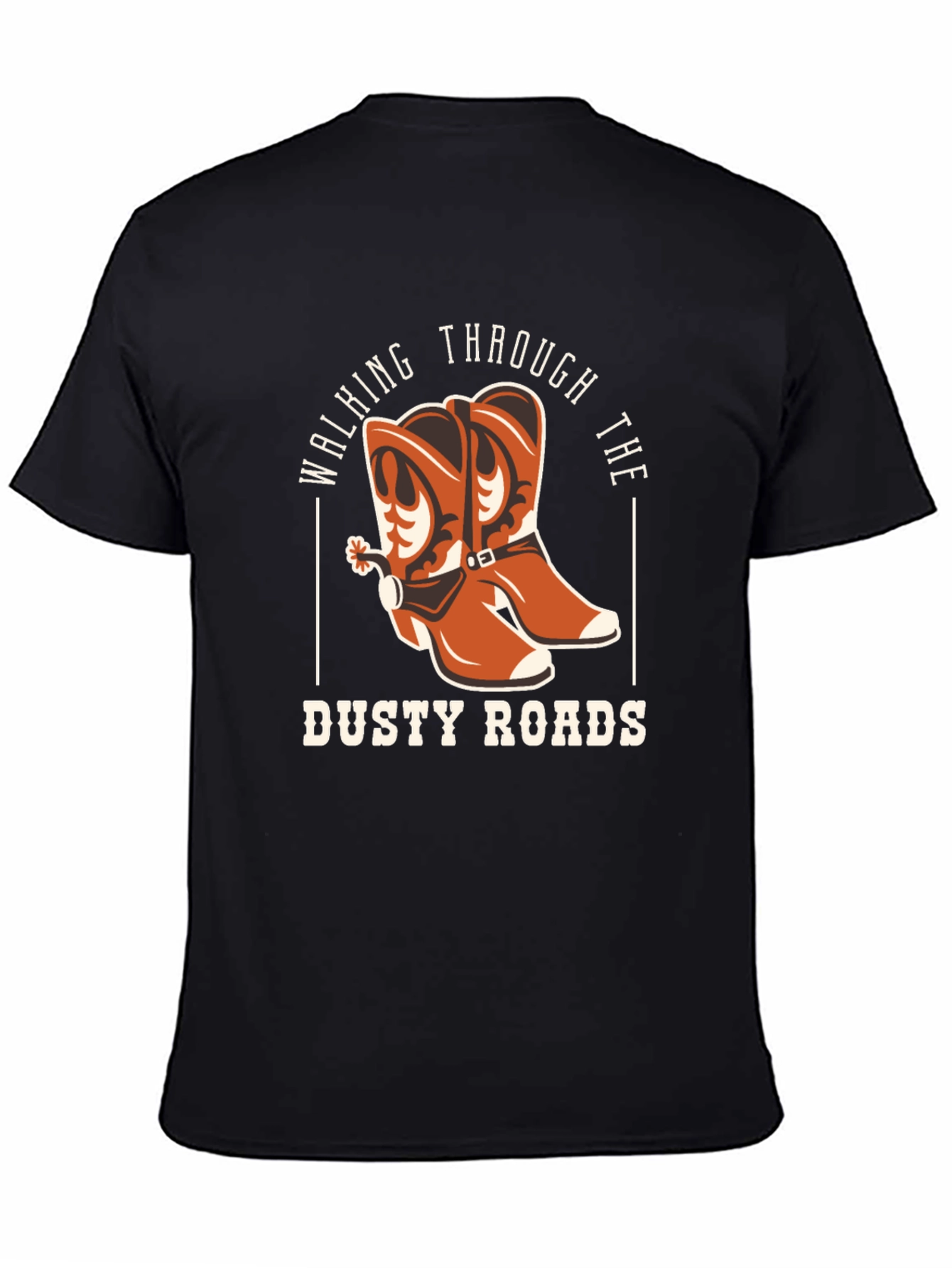 Camiseta Negra Dusty Roads