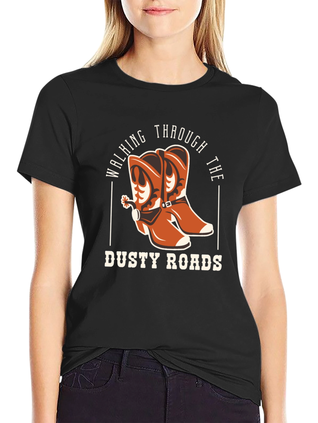 Camiseta Negra Dusty Roads