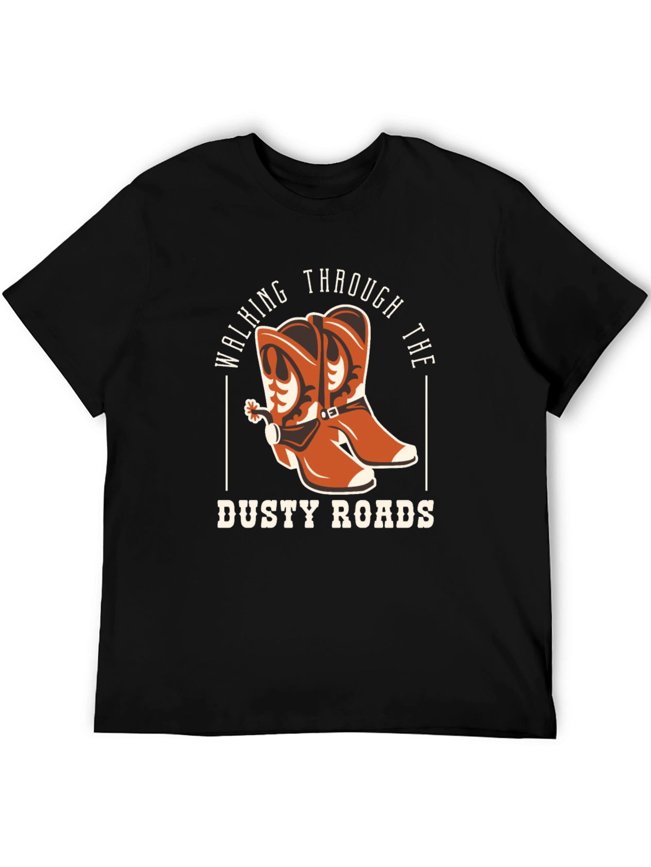 Camiseta Negra Dusty Roads
