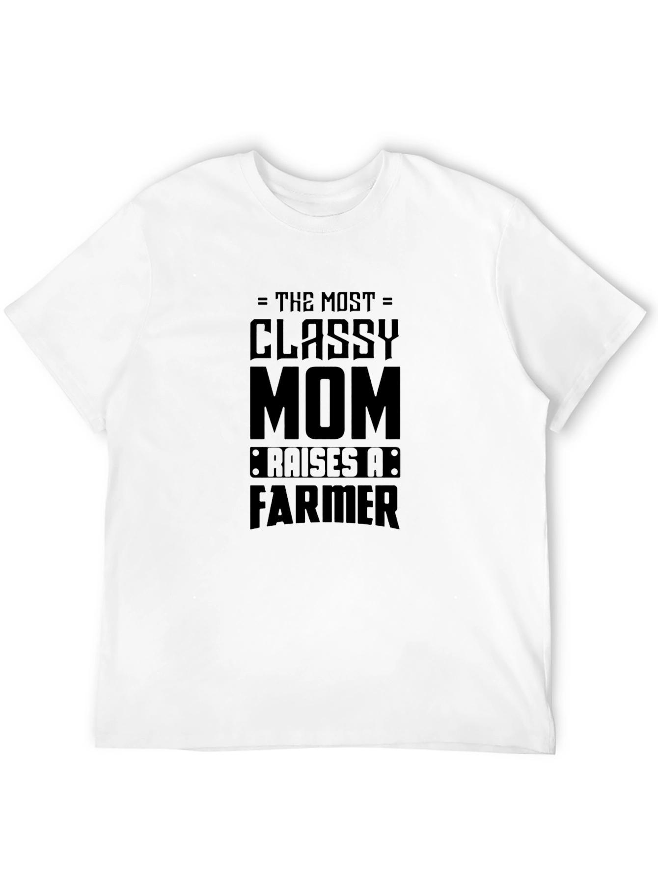 Camiseta Negra Classy Mom Raises a Farmer