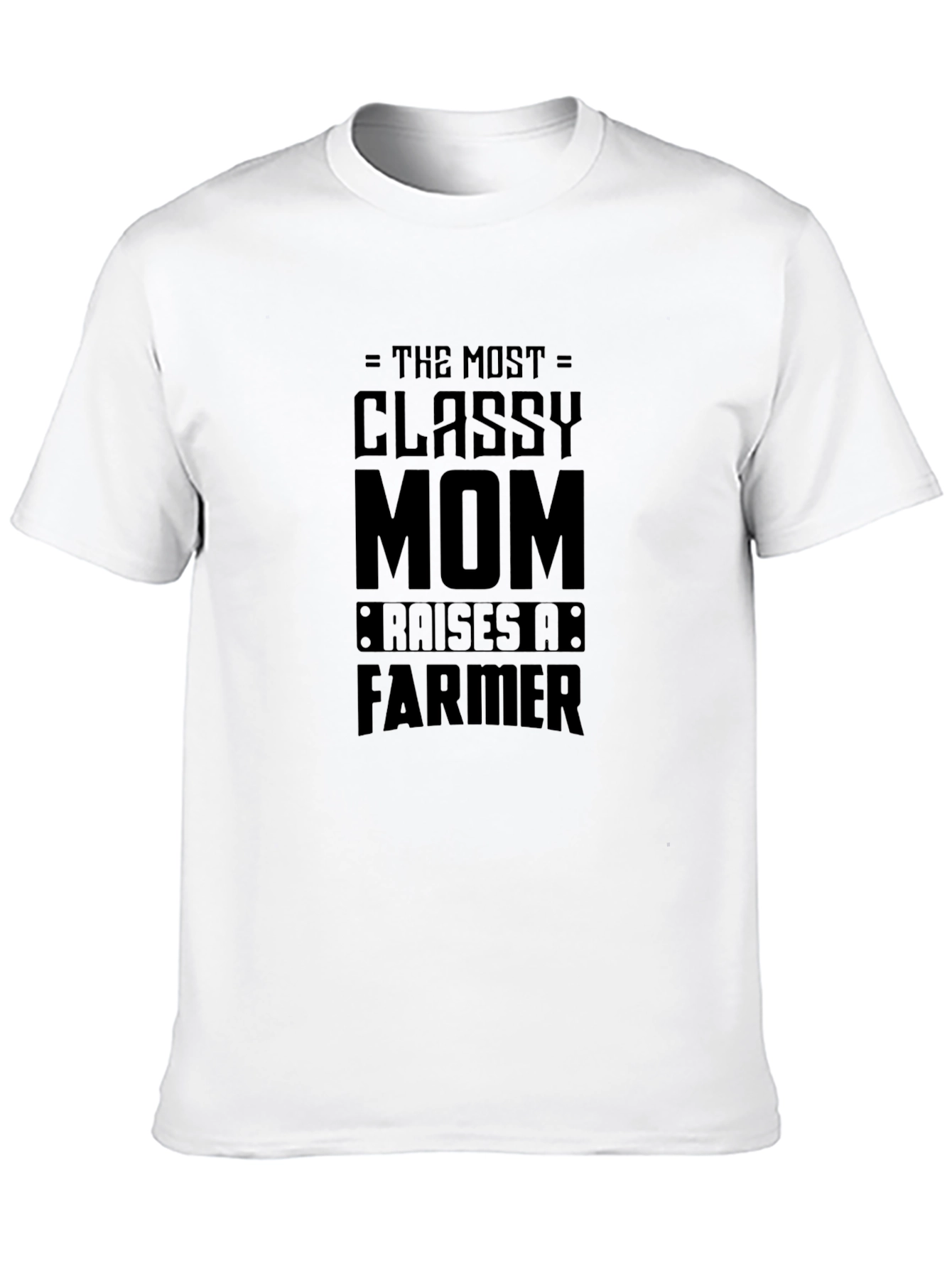 Camiseta Negra Classy Mom Raises a Farmer