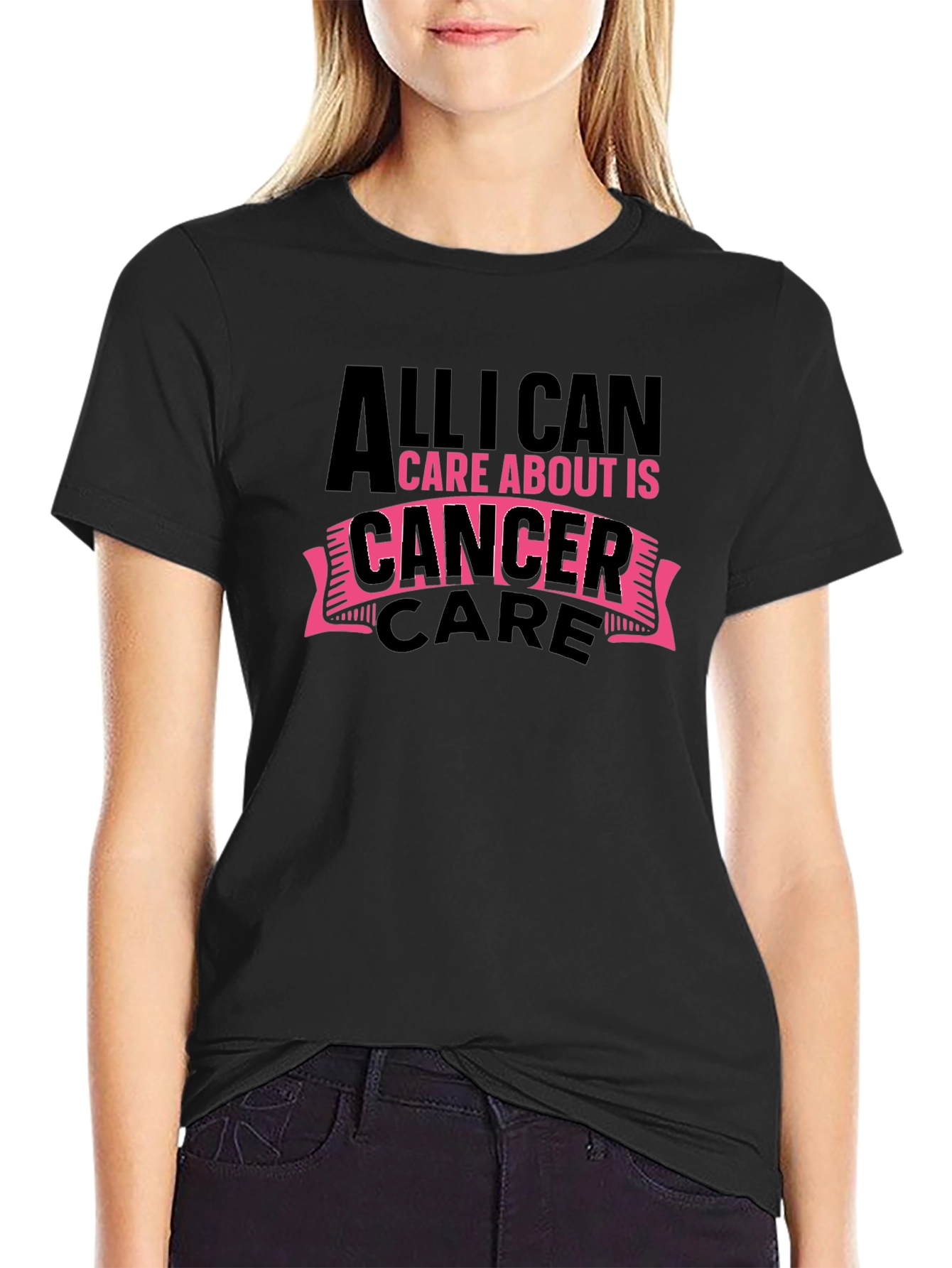 Camiseta Negra Apoyo Cáncer