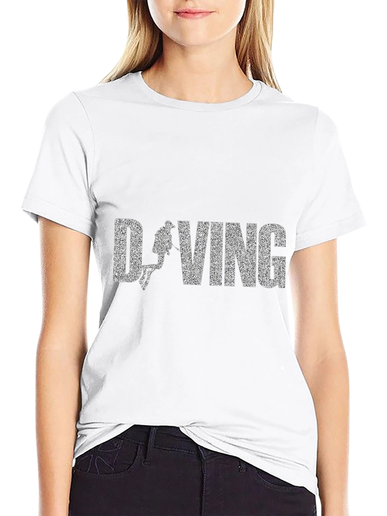 Camiseta Negra Diving para Amantes del Buceo