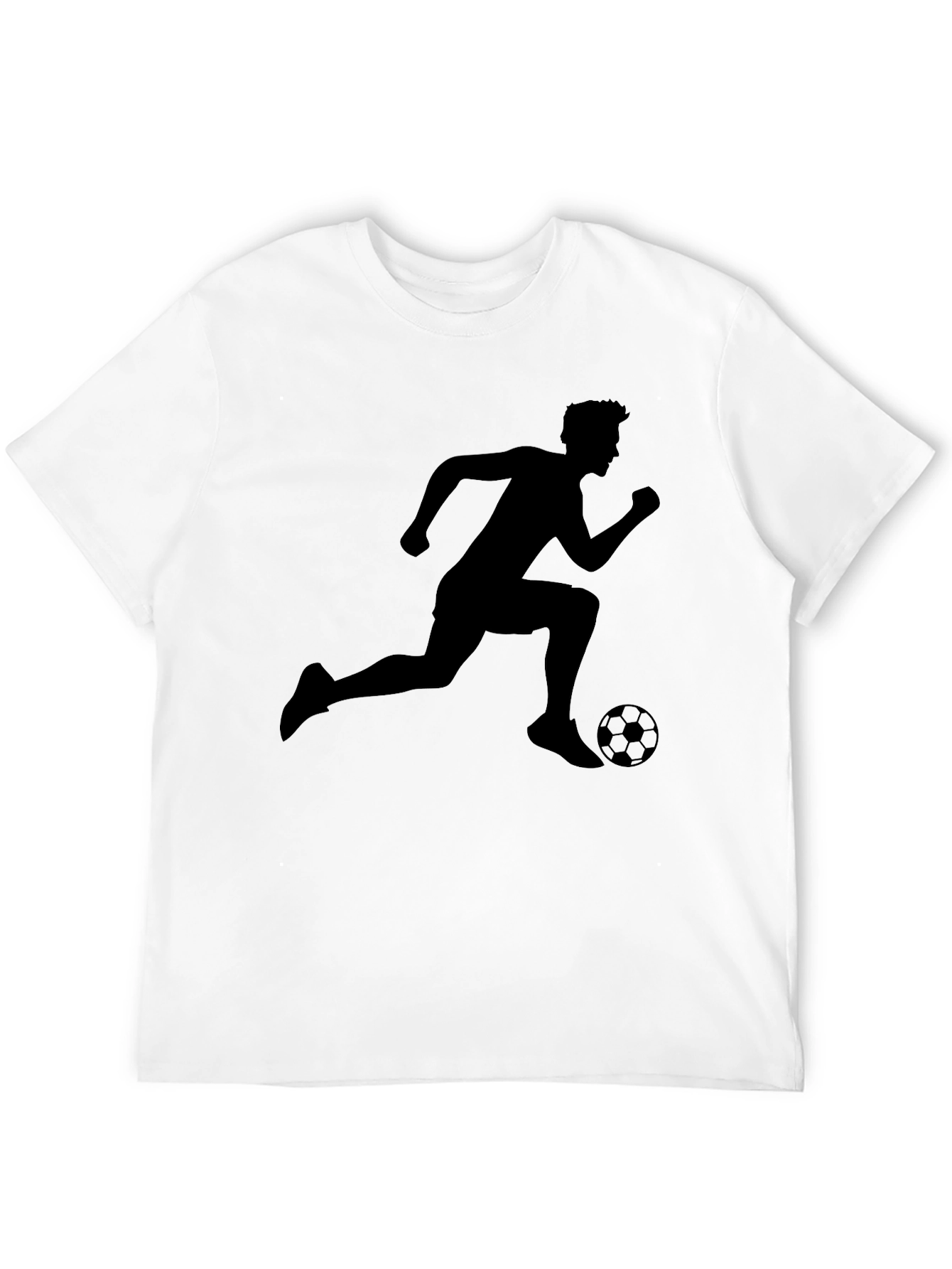 Camiseta Negra Deportiva Fútbol Hombre