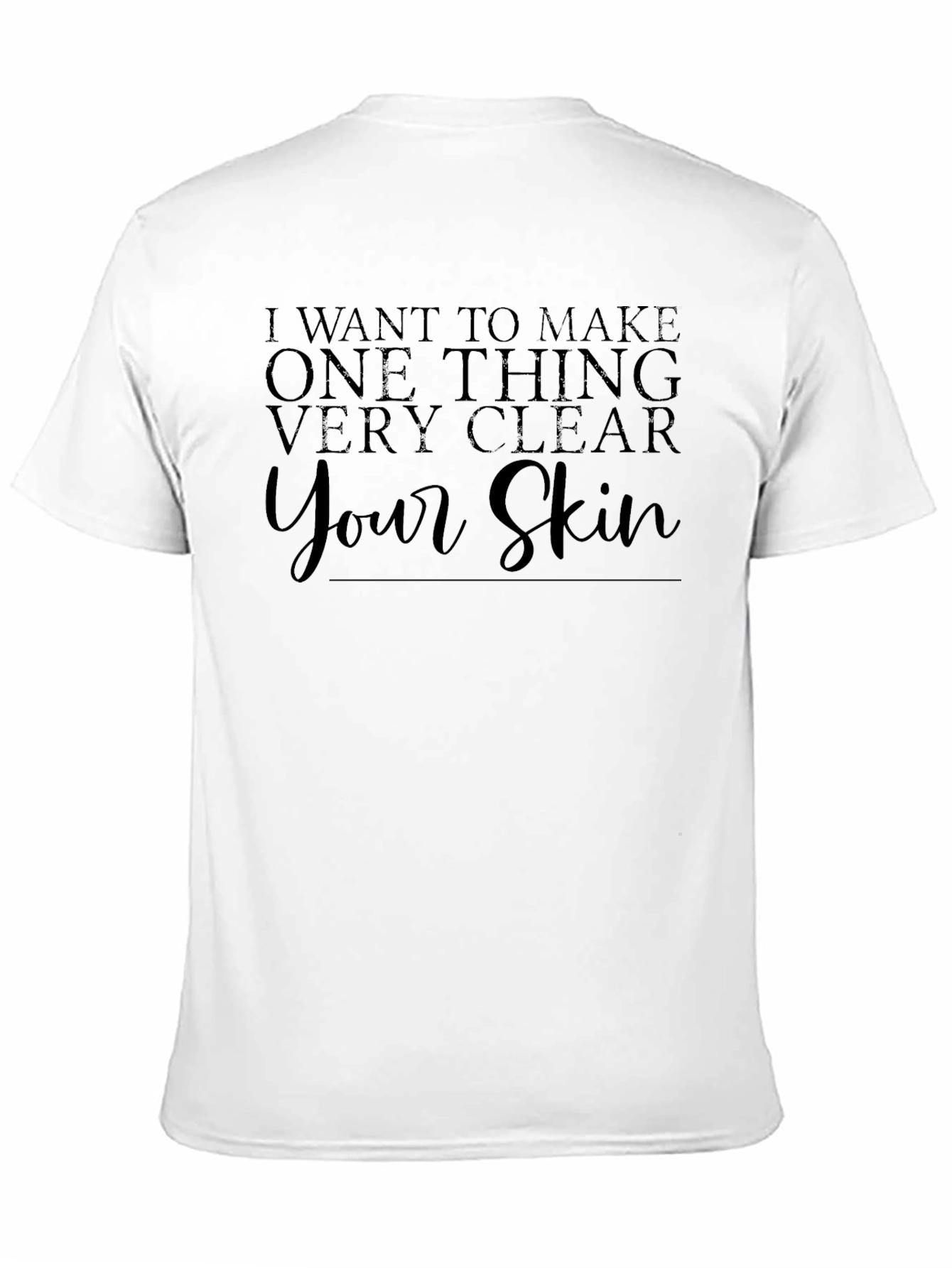 Camiseta Negra: Quiero Aclarar Tu Piel