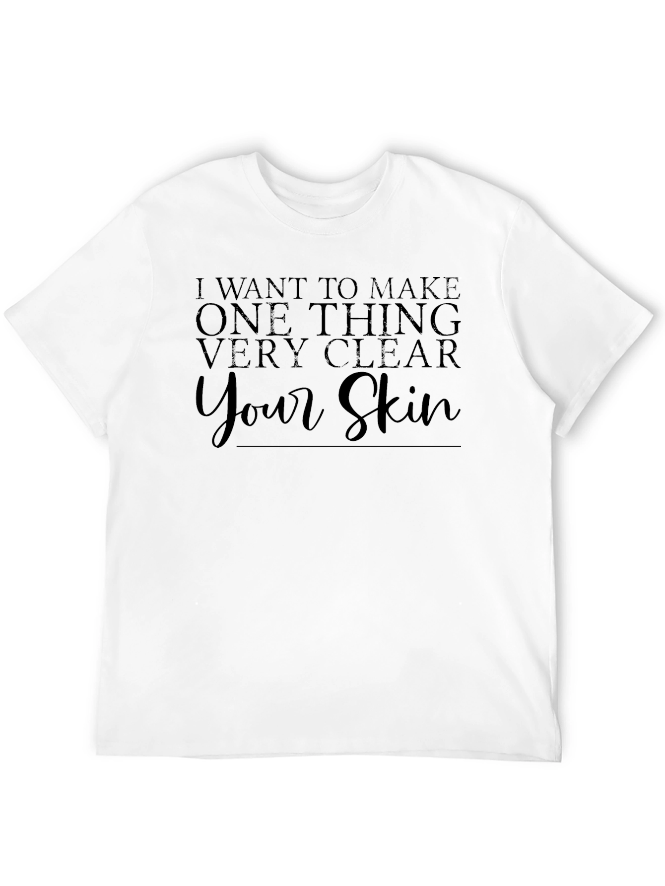 Camiseta Negra: Quiero Aclarar Tu Piel