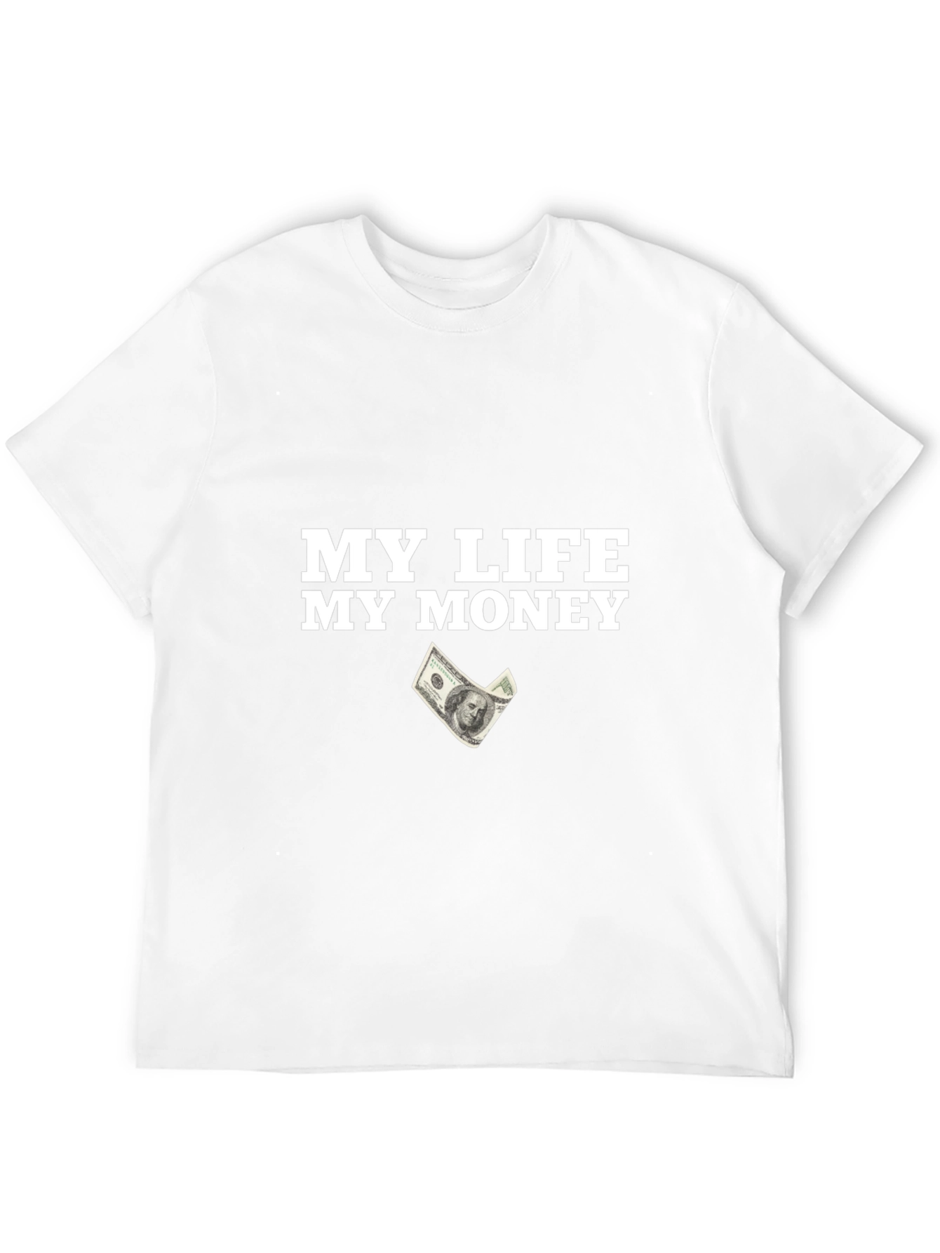 Camiseta Negra Mi Vida Mi Dinero