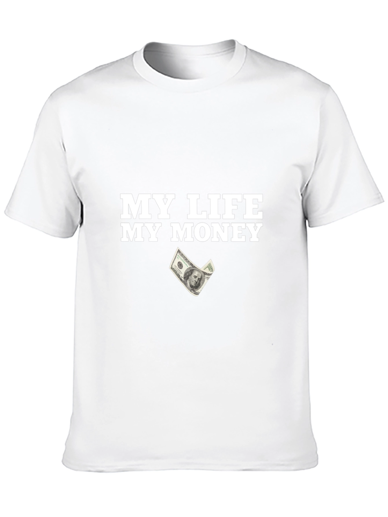 Camiseta Negra Mi Vida Mi Dinero