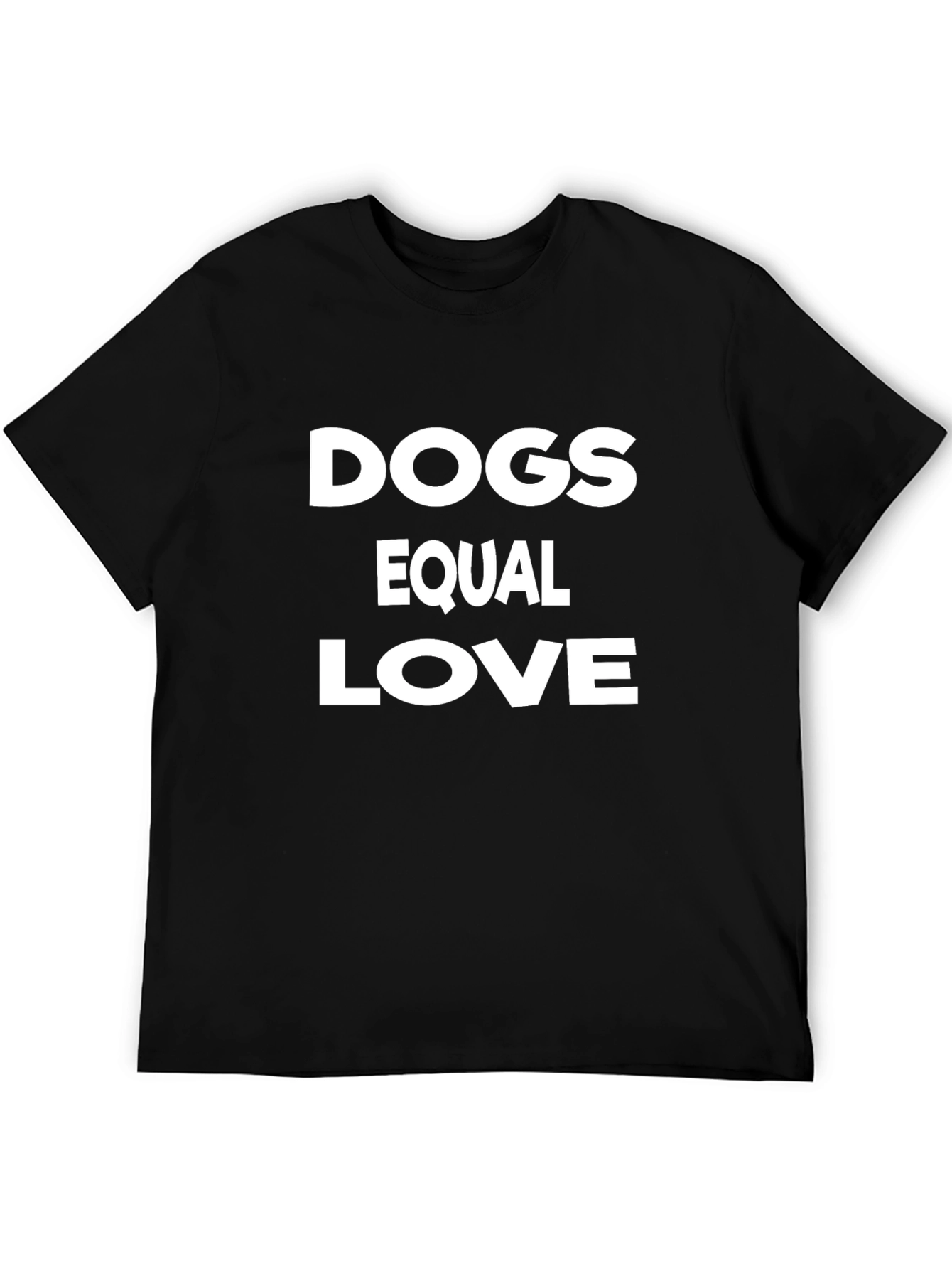 Camiseta Negra Dogs Equal Love