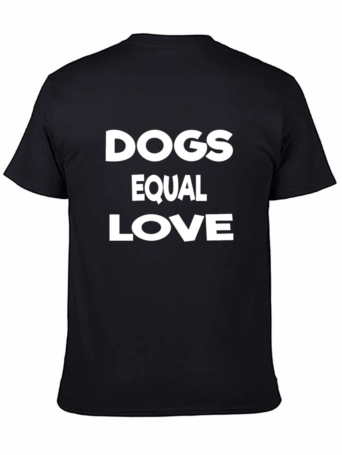 Camiseta Negra Dogs Equal Love