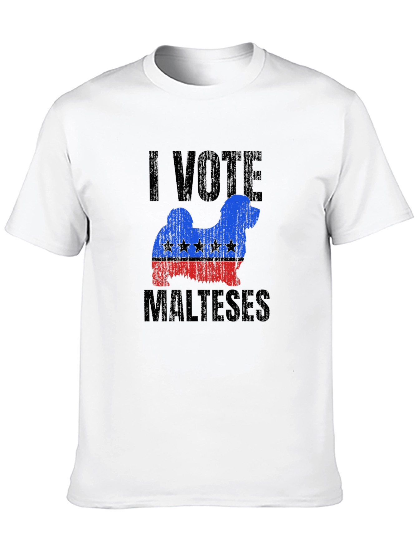 Camiseta Yo Voto Maltés - Diseño Patriótico Canino