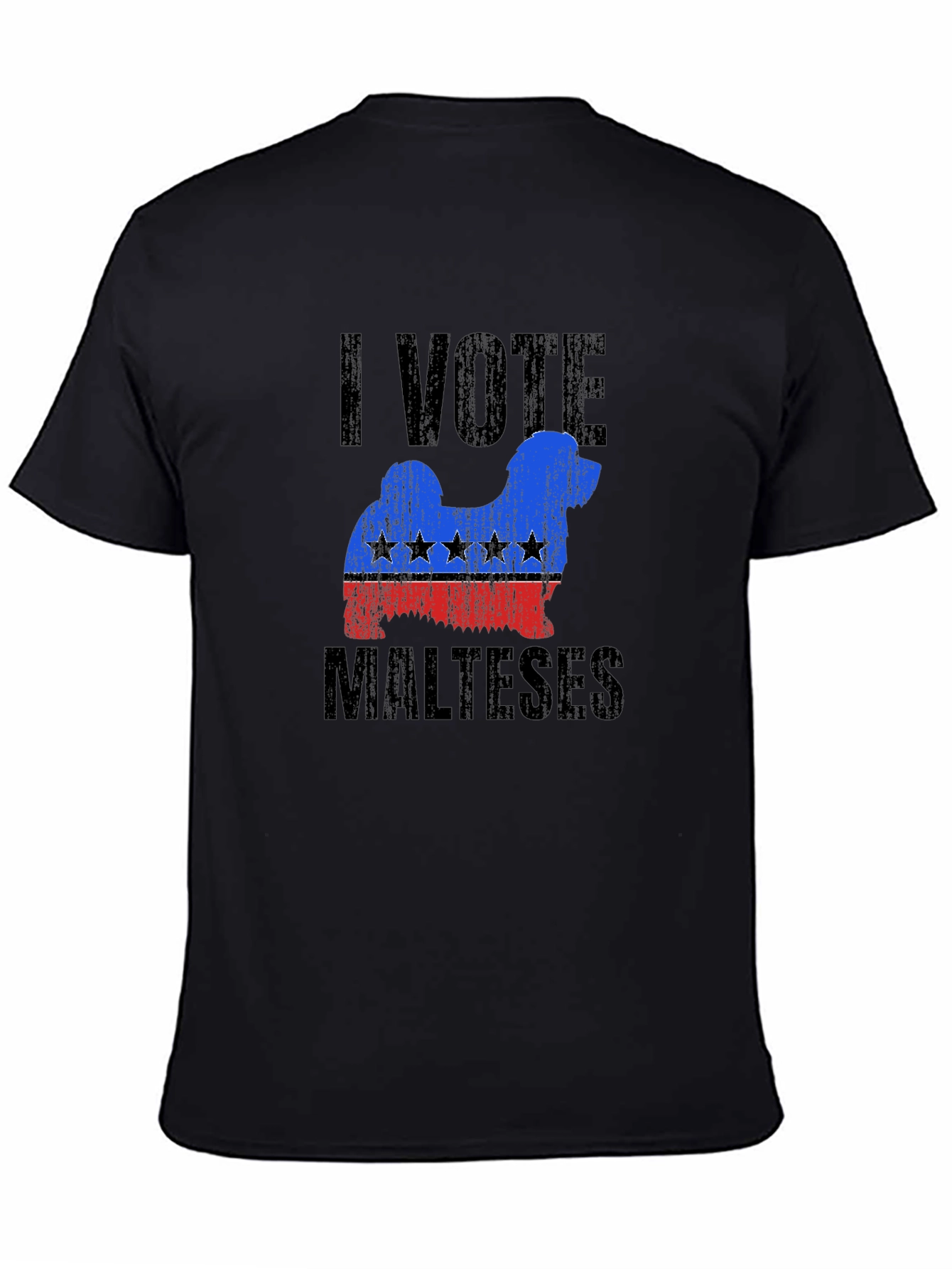 Camiseta Yo Voto Maltés - Diseño Patriótico Canino