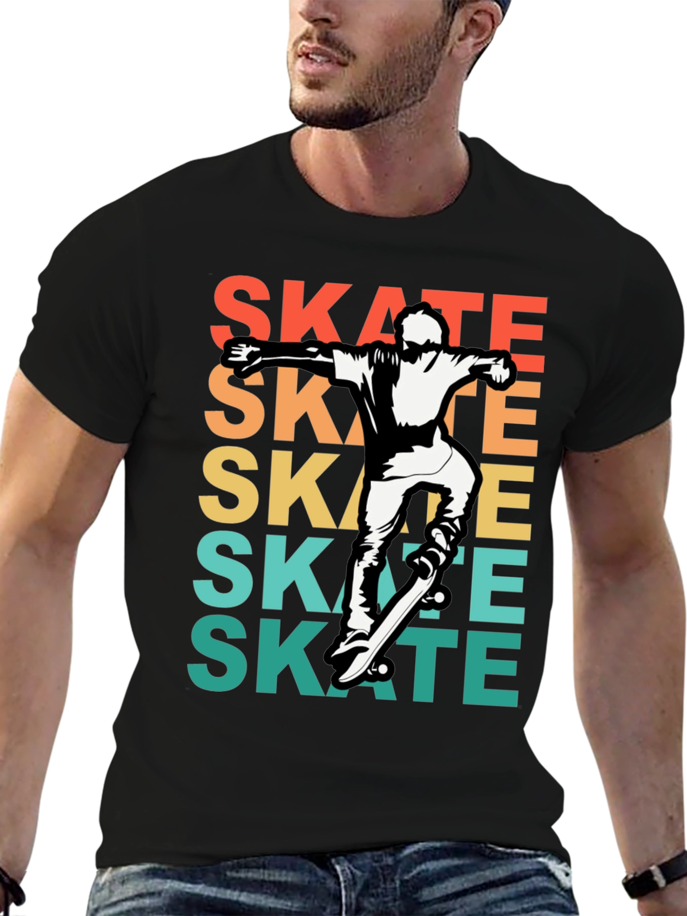 Camiseta Skate Retro para Hombre