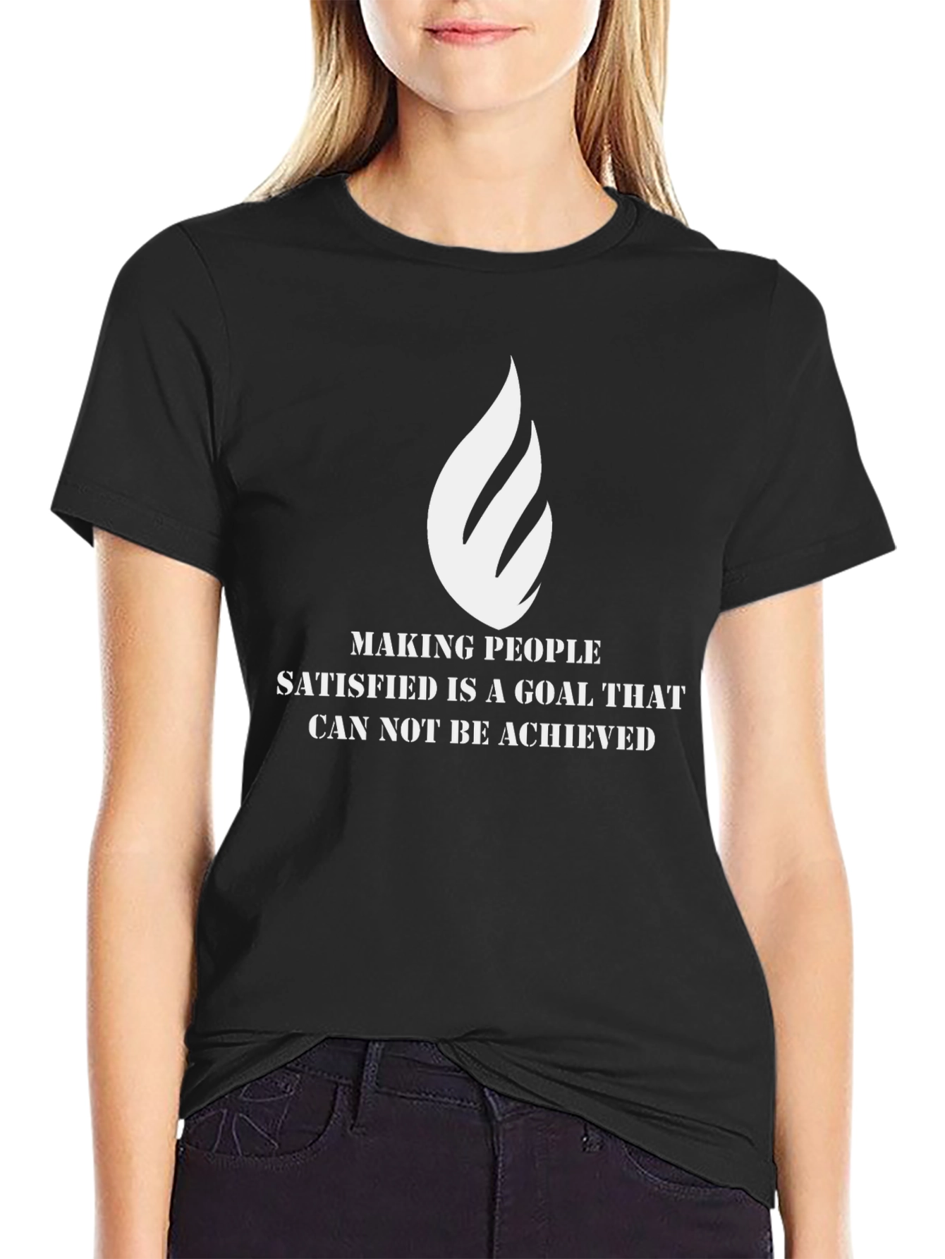 Camiseta Negra: Meta Inalcanzable
